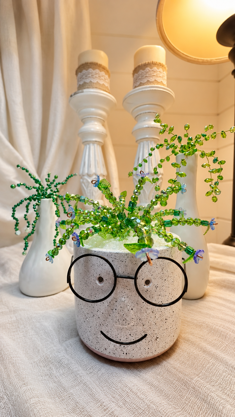 1 Home 4 Creativity - Beaded Plant/Flower - Everlasting Alfie - Available for pickup instore ONLY at 90 Samnah Crescent in Ingersoll