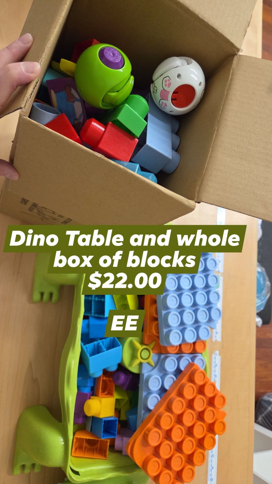 Block Toy with box of blocks