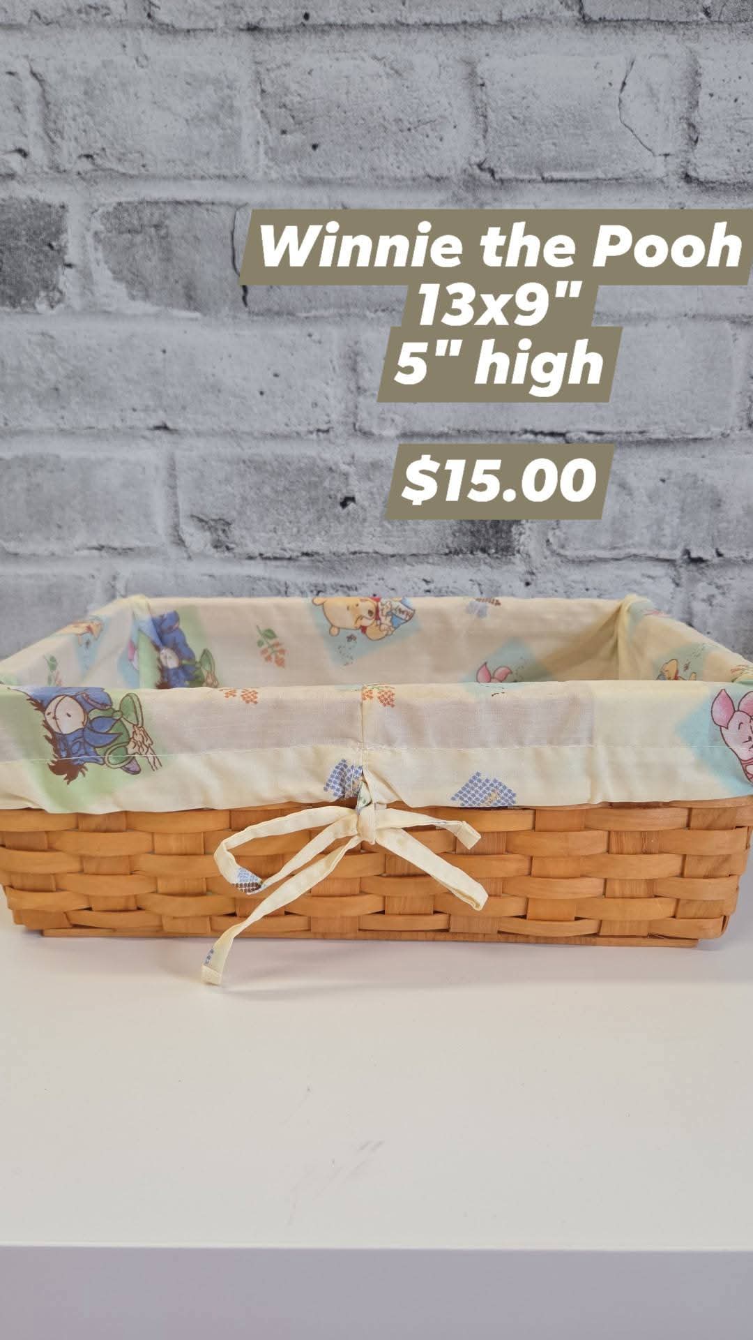 Winnie the Pooh Basket - Small - $9.99 ***
