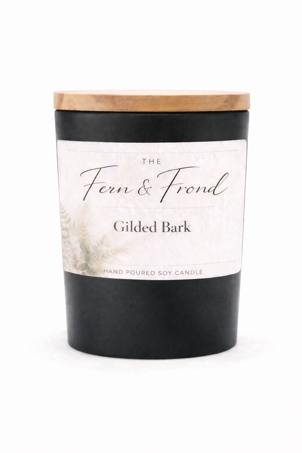 Large Candle - Gilded Bark