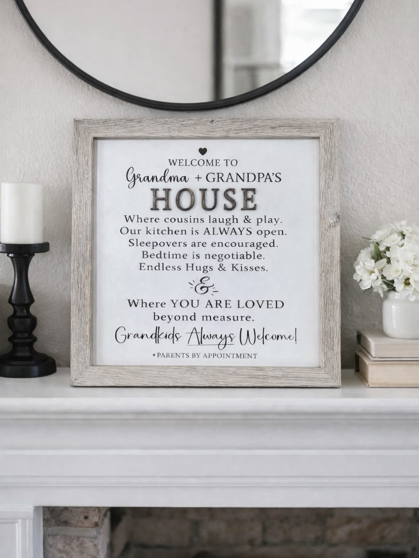 Camy Girl Makery - Sign - Welcome to Grandma & Grandpas