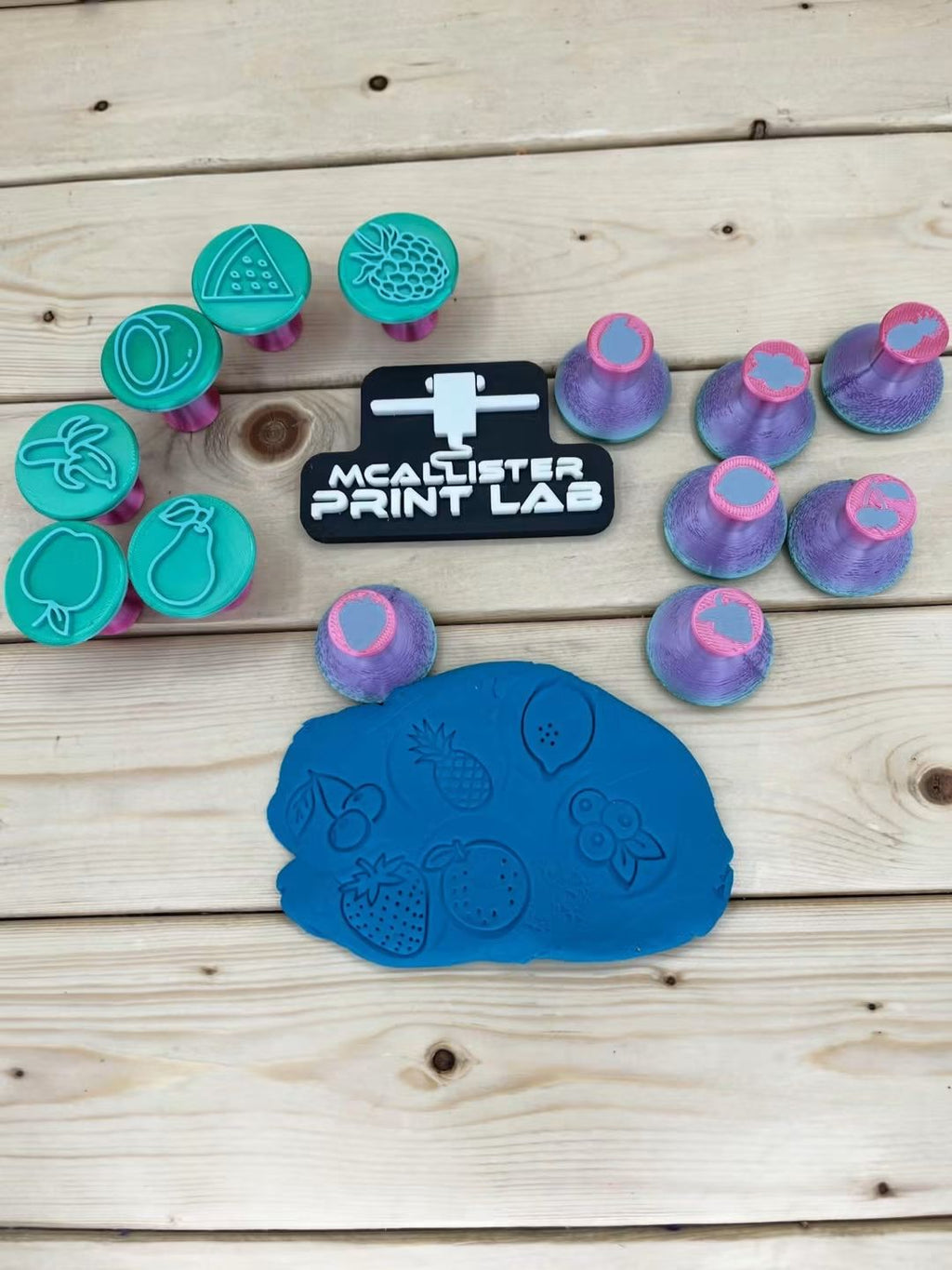 McAllister Print Lab - Play Dough Press Sets & Accessories - Multiple Designs