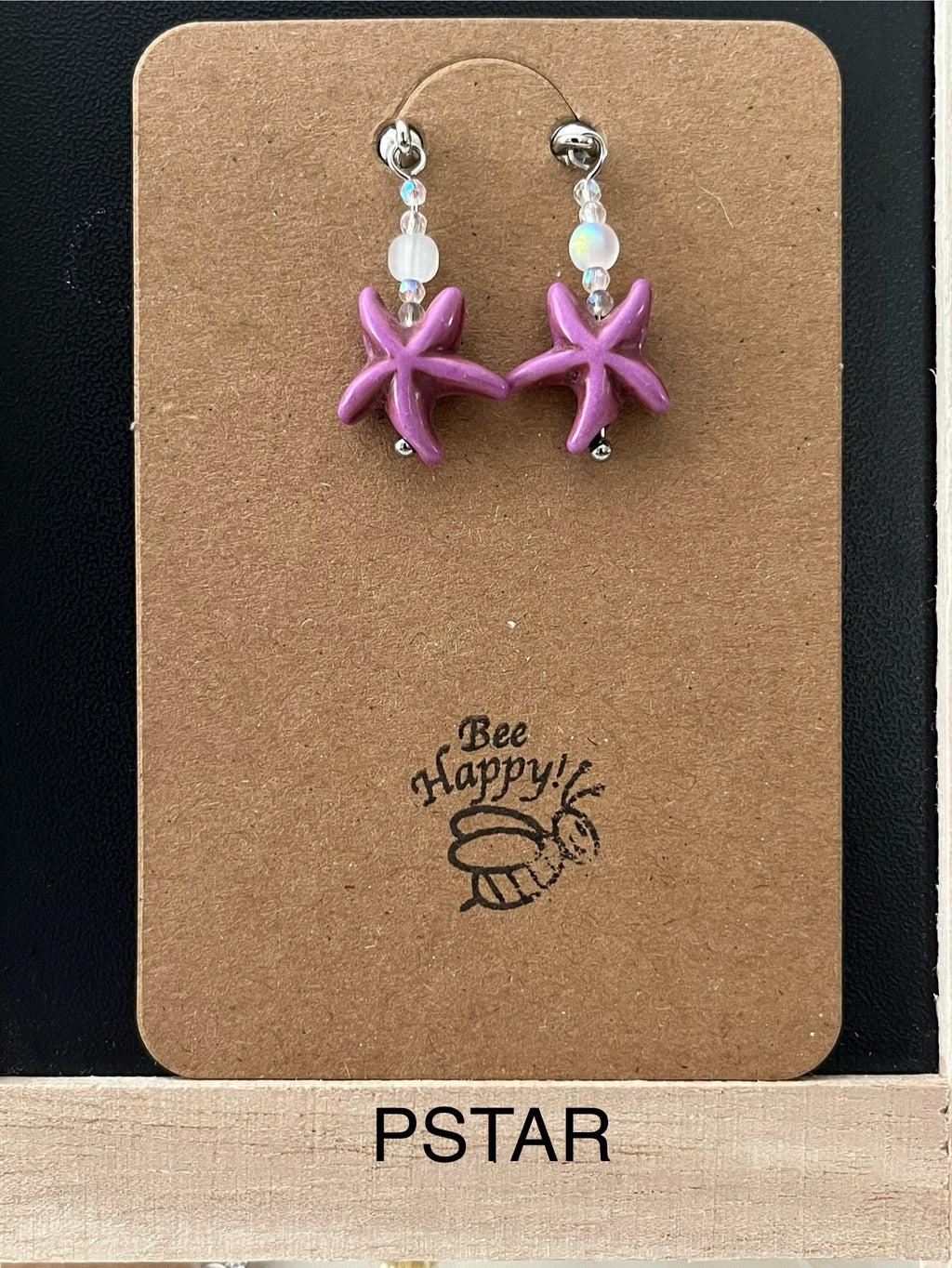Bee Happy - Magnetic Interchangeable Dangle Earrings - Stars