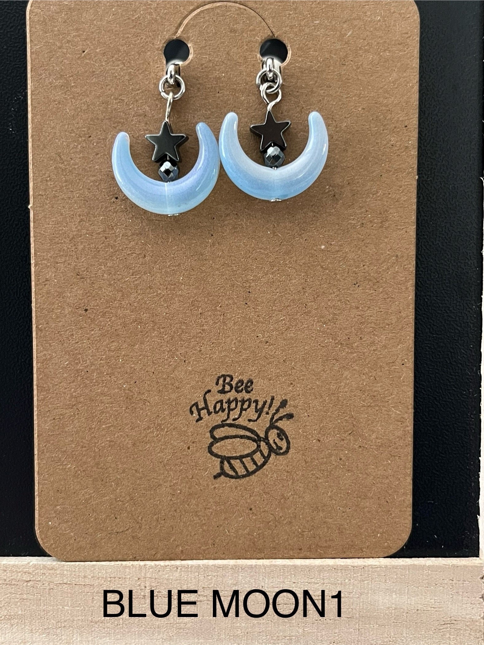 Bee Happy - Magnetic Interchangeable Dangle Earrings - Moon Sets
