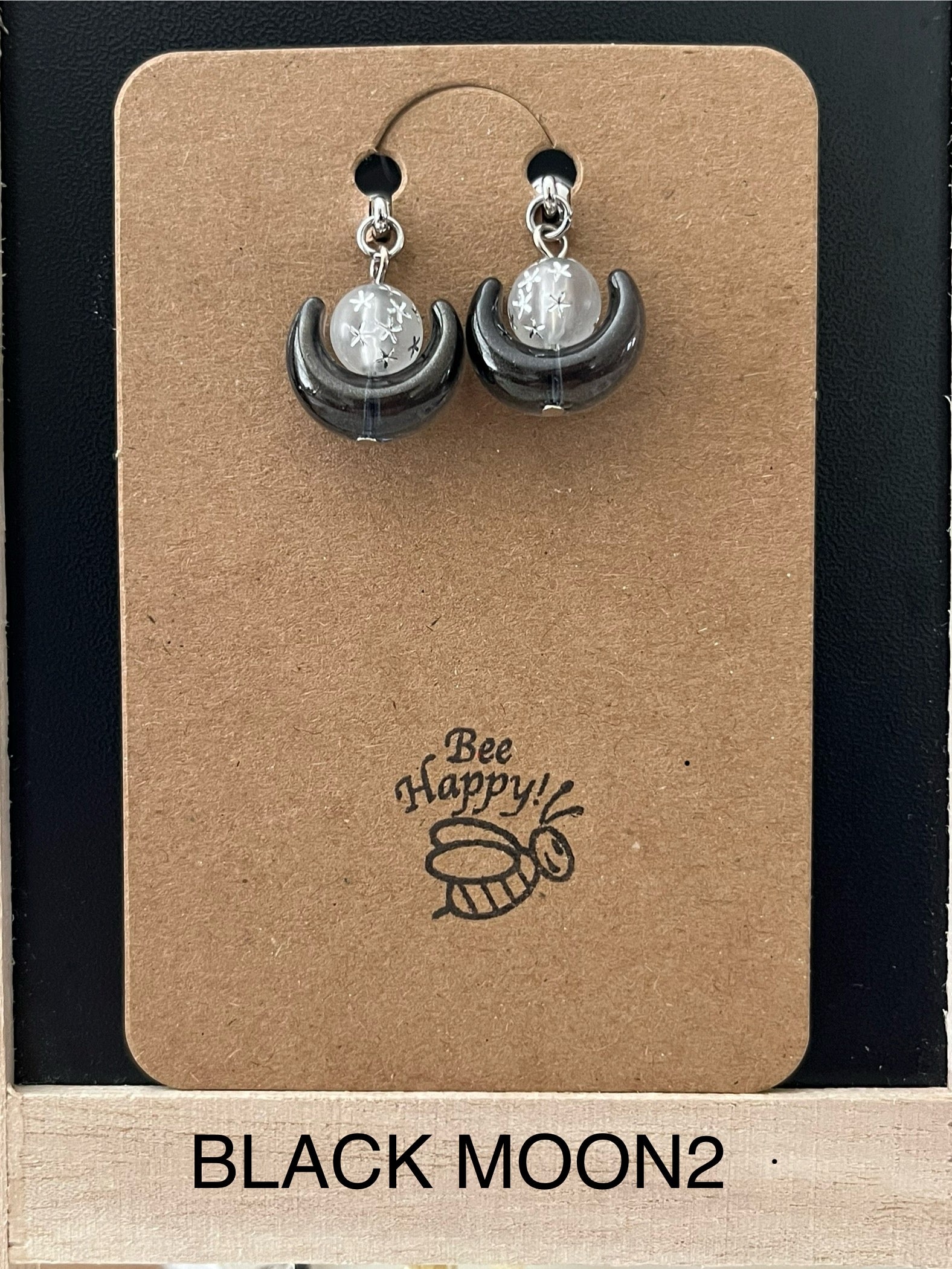Bee Happy - Magnetic Interchangeable Dangle Earrings - Moon Sets