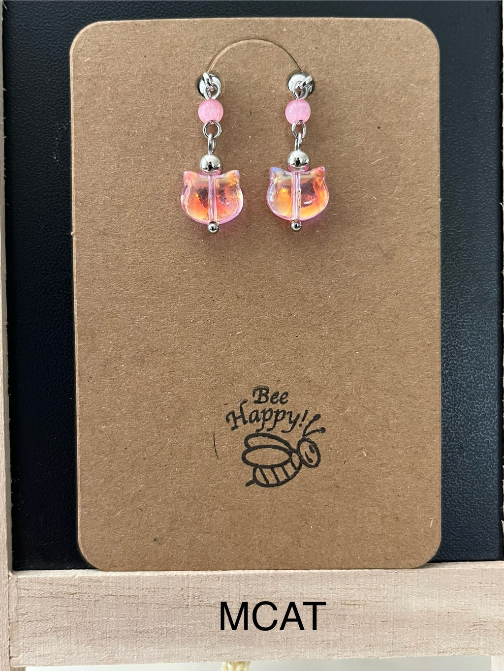 Bee Happy - Magnetic Interchangeable Dangle Earrings - Kitty