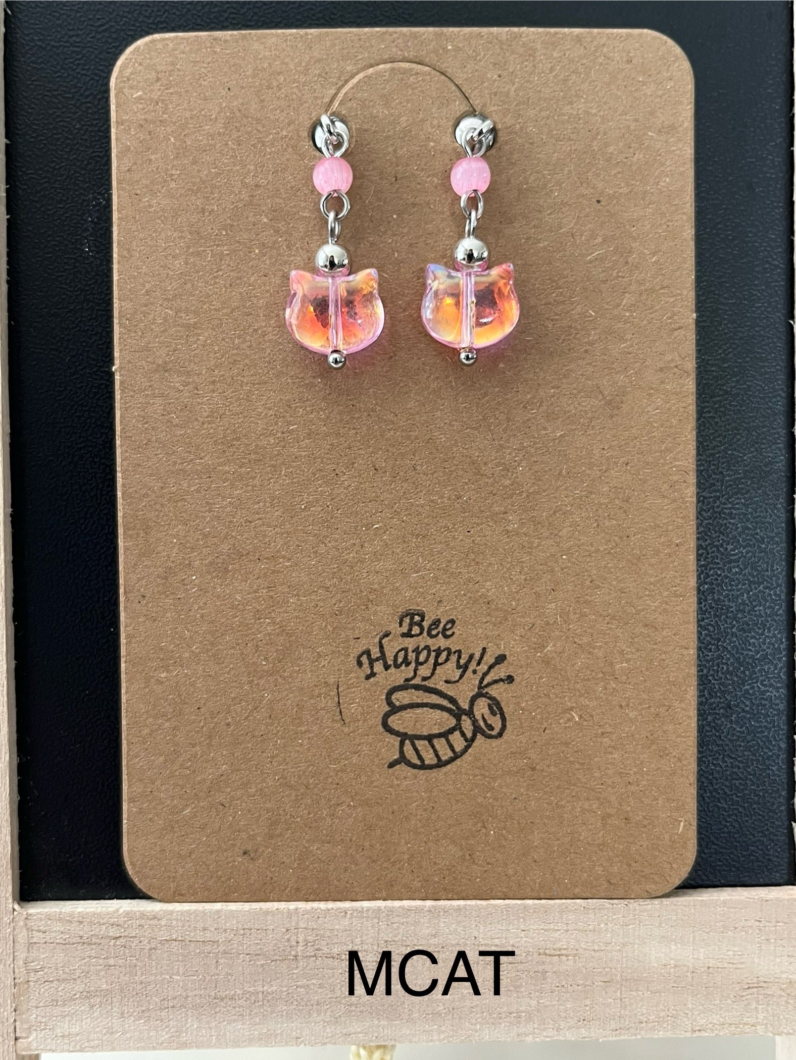 Bee Happy - Magnetic Interchangeable Dangle Earrings - Kitty
