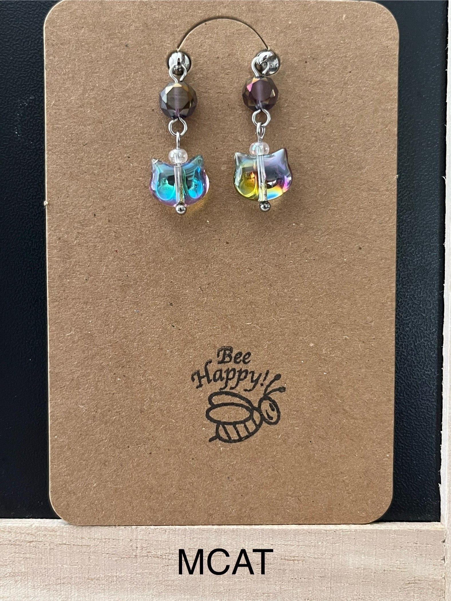 Bee Happy - Magnetic Interchangeable Dangle Earrings - Kitty