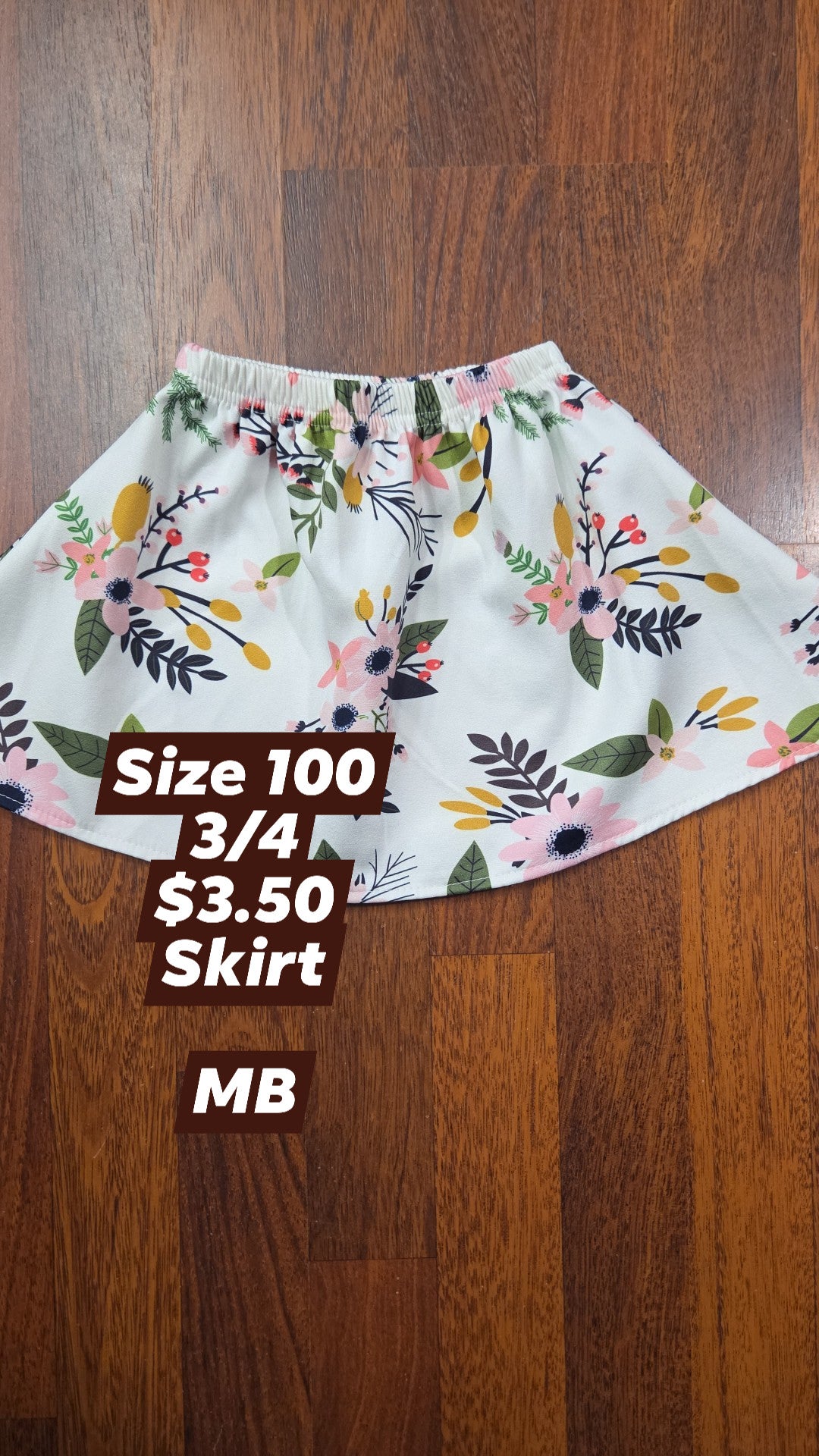 100 size 3/4
