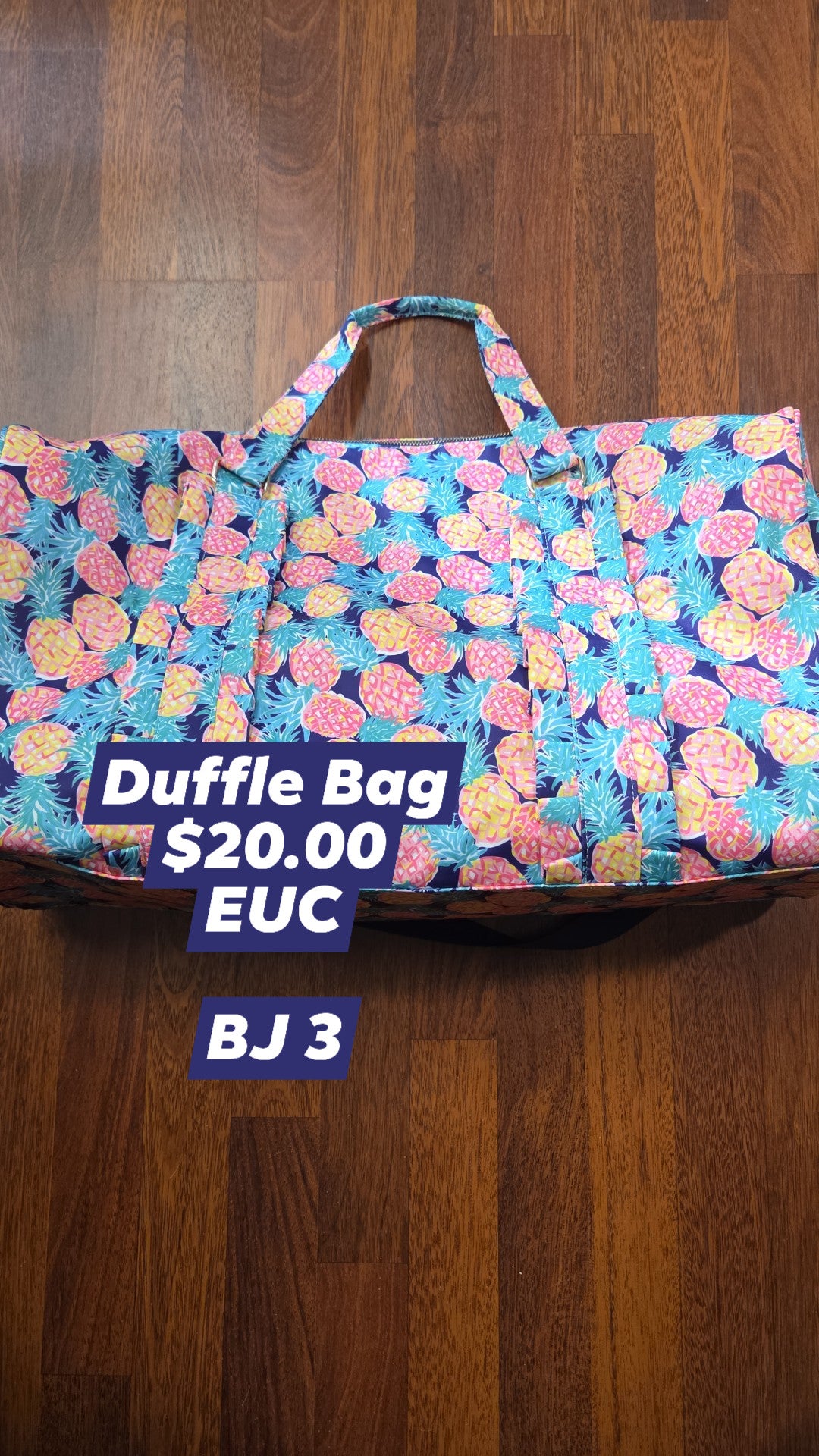 Pineapple Duffle Weekend Bag