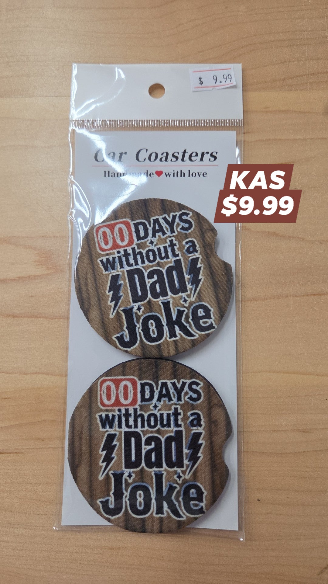 Car Coaster 00 Days without a dad joke