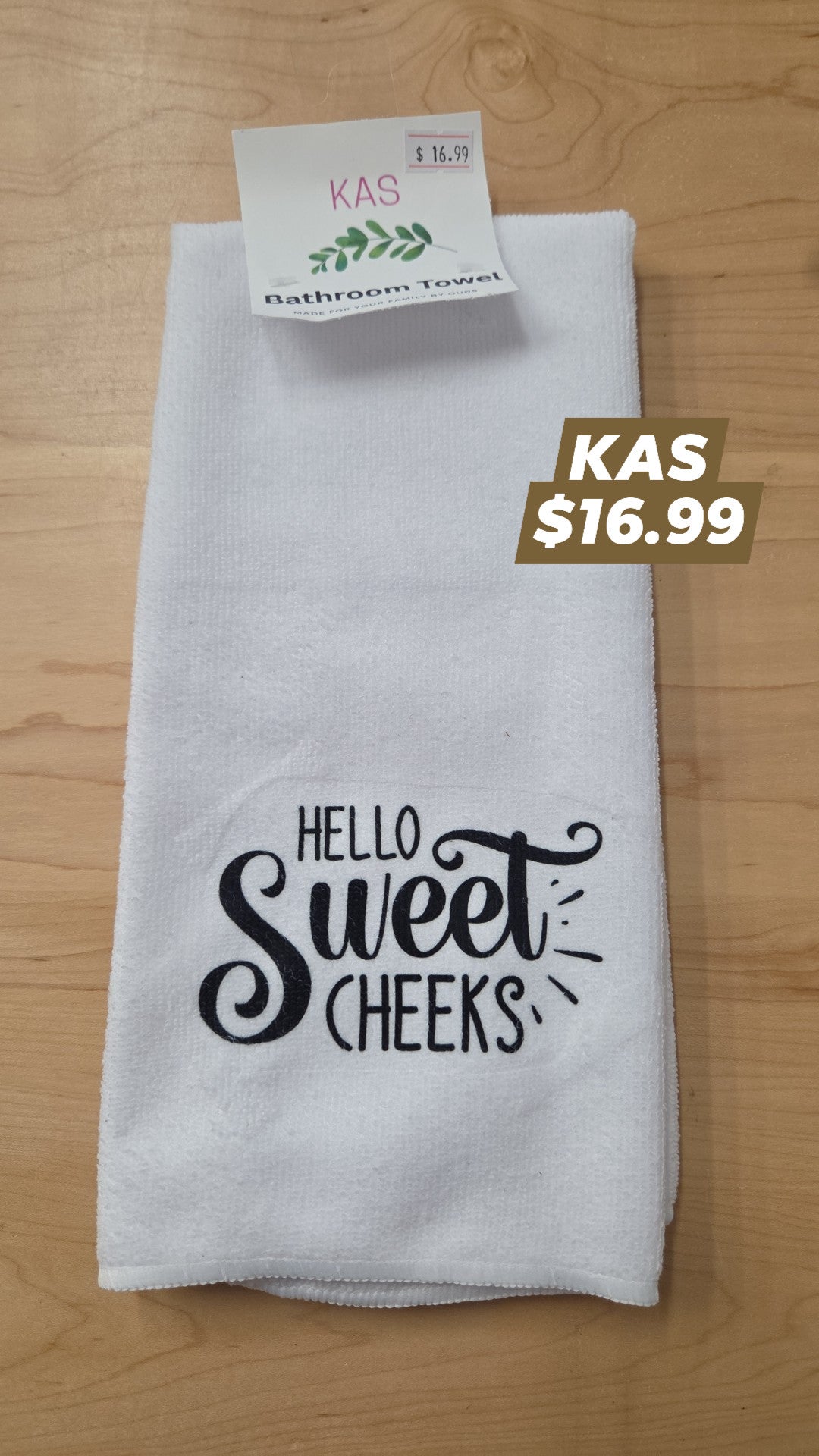Bathroom Towel - Sweet Cheeks