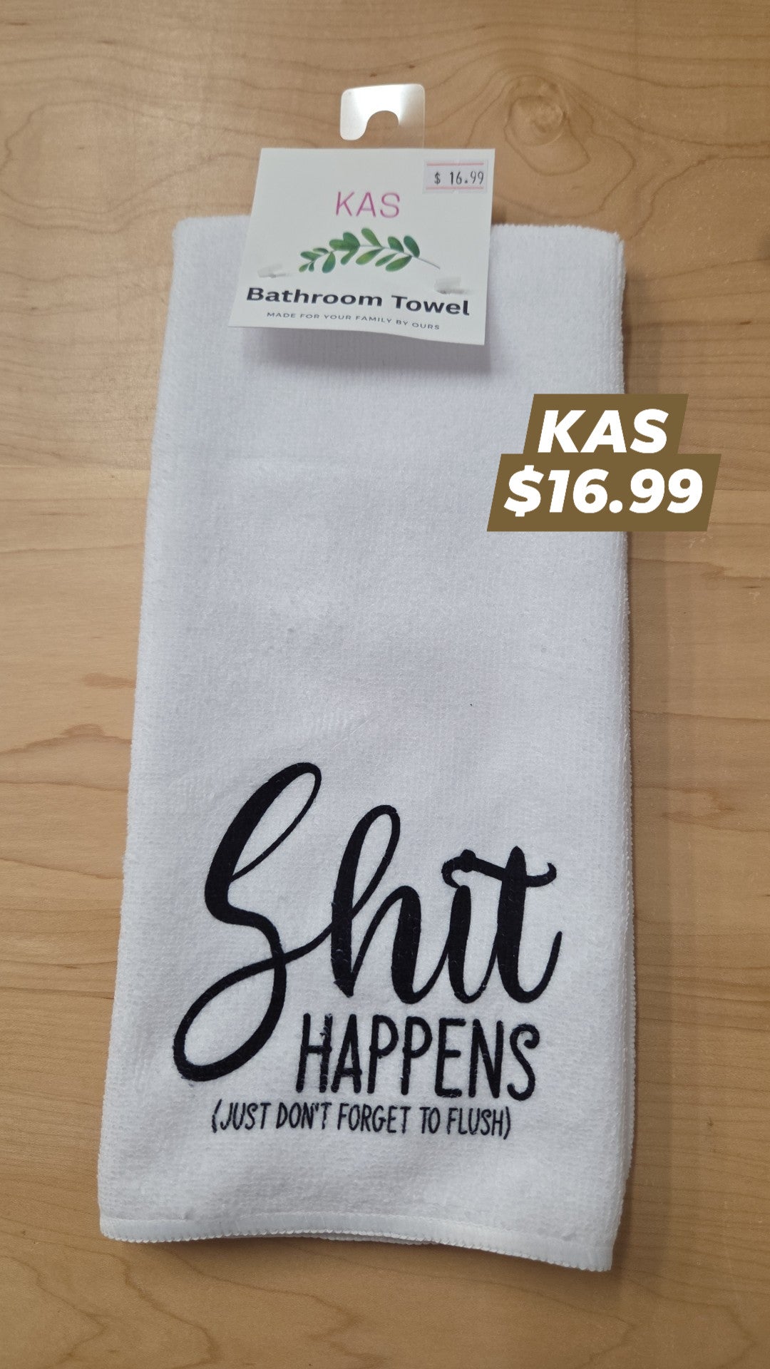 Bathroom Towel - shit happens