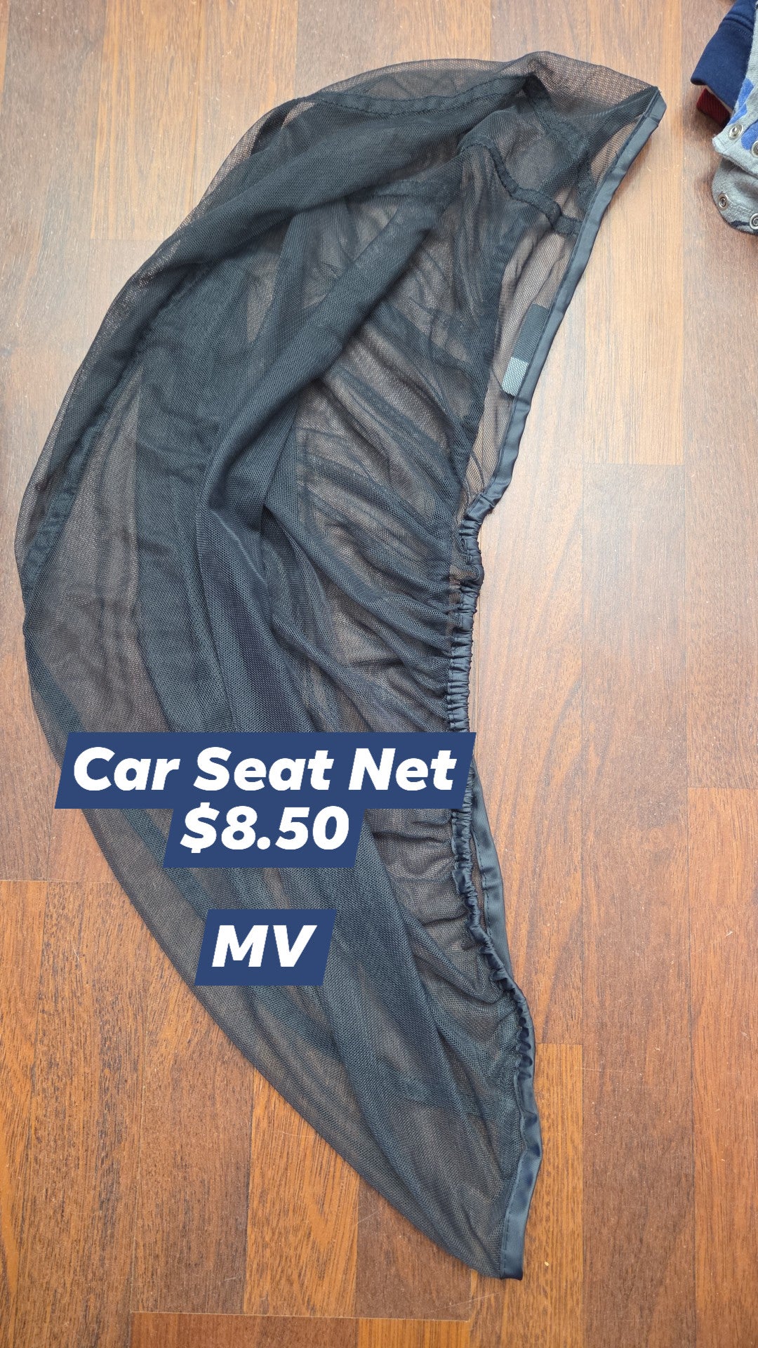 Bucket seat netting