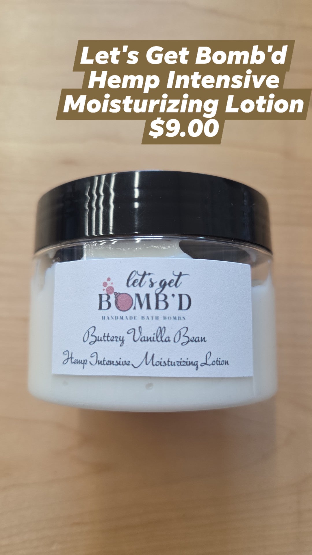 Hemp Intensive Moisturizing Lotion - Buttery Vanilla Bean