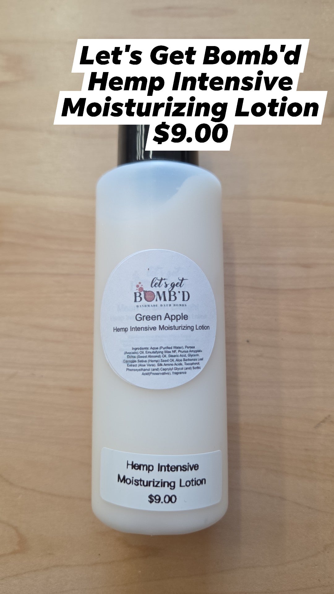 Hemp Intensive Moisturizing Lotion - Green Apple