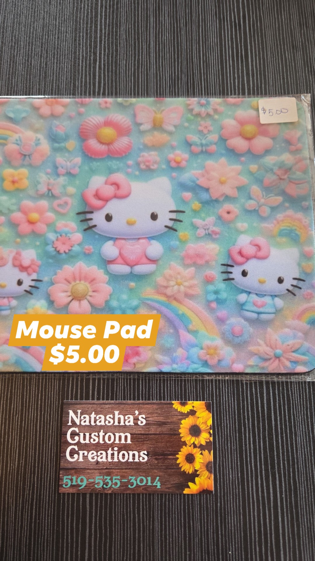 Natasha's Custom Creations - Mouse Pad - Hello Kitty