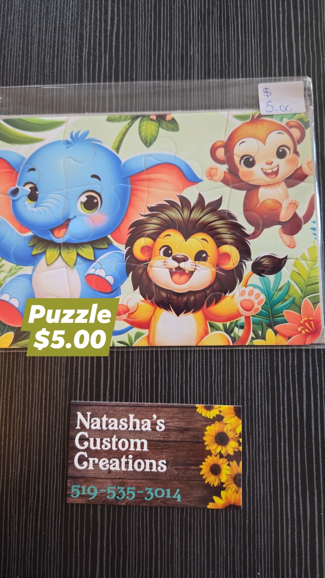 Puzzle - Elephant, Lion & Monkey