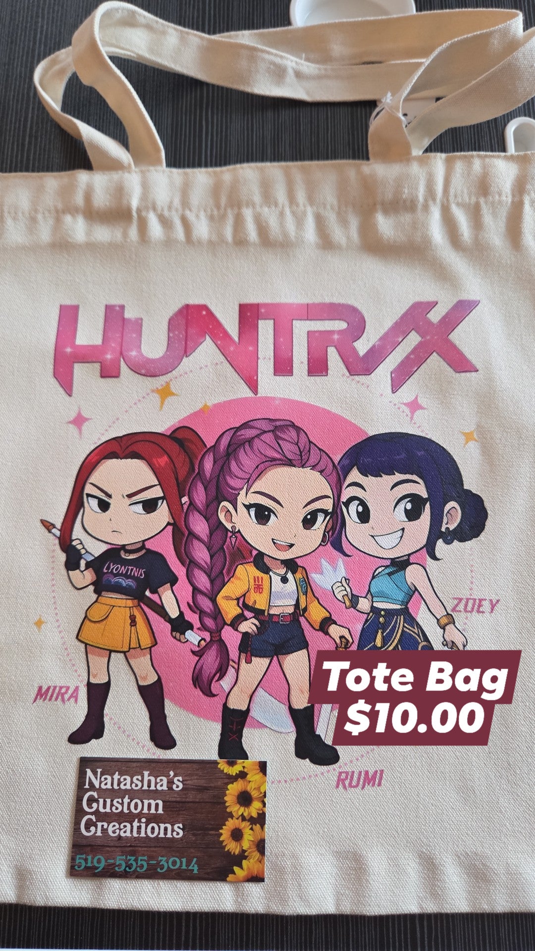 Natasha's Custom Creations - Tote Bag - Huntrix