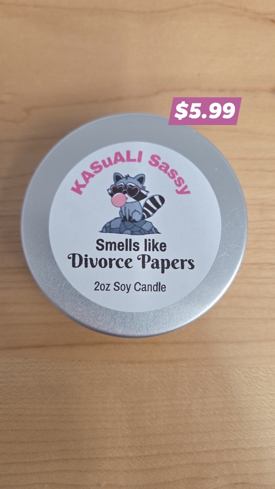 KAS - Soy Candle - Smells like Divorce