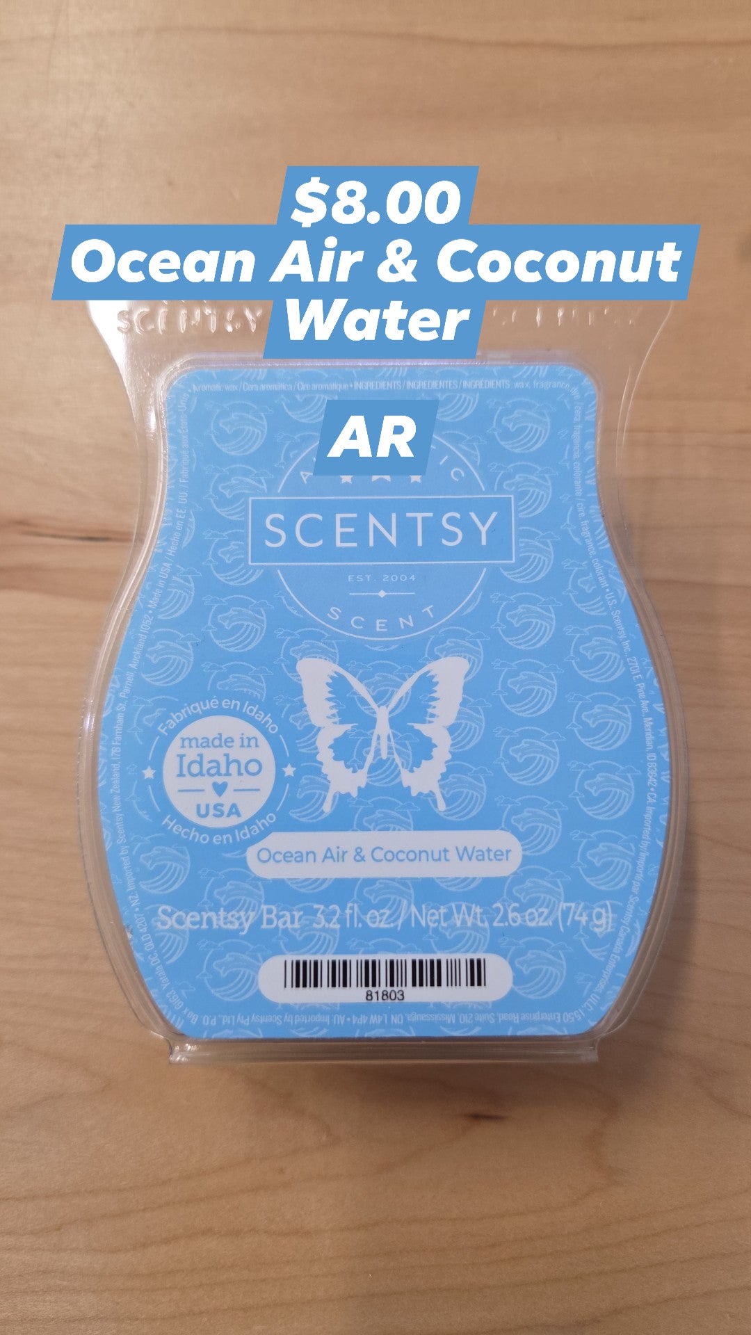 Scentsy - Ocean Air & Coconut Water
