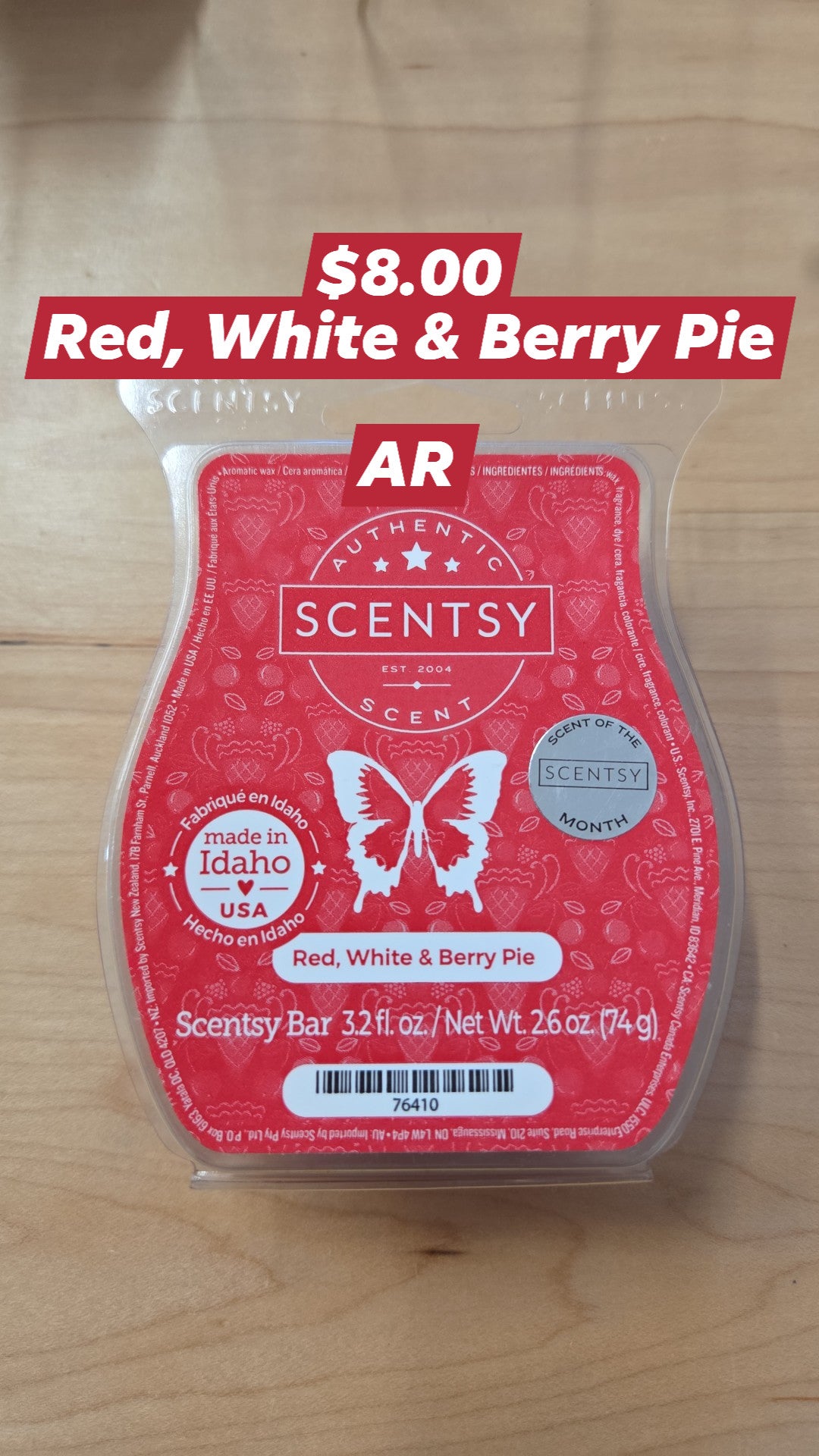 Scensty - Red, White & Berry Pie