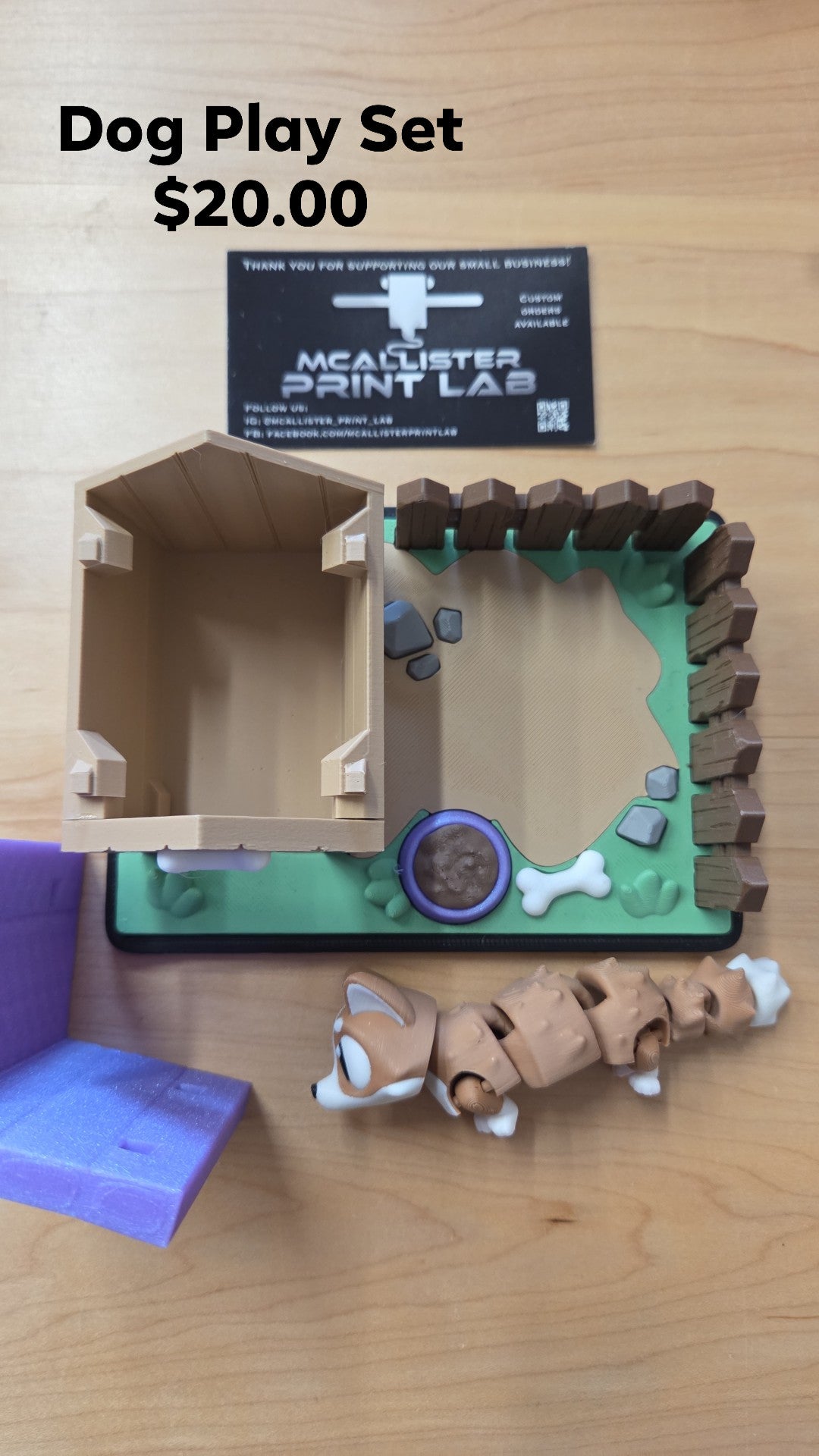 Mcallister Print Lab - Dog Play Set