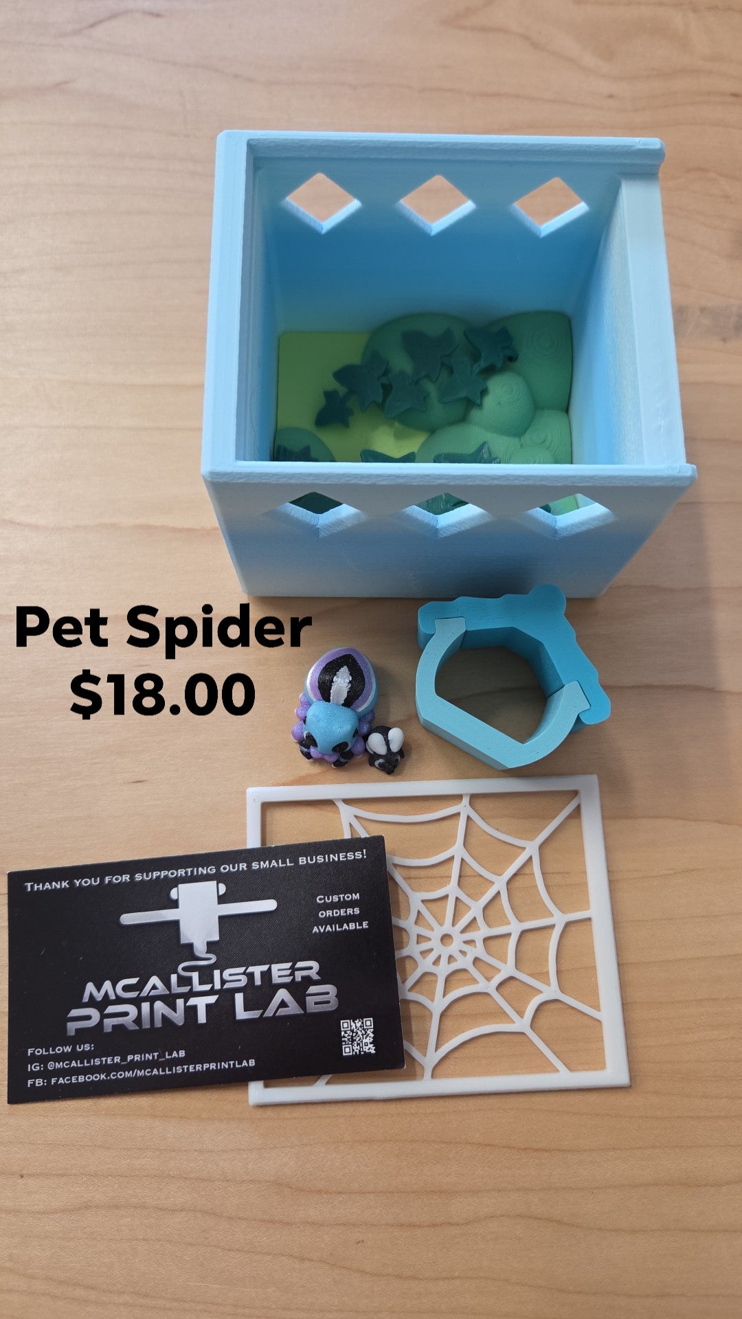 Mcallister Print Lab - Pet Spider with magnet fly