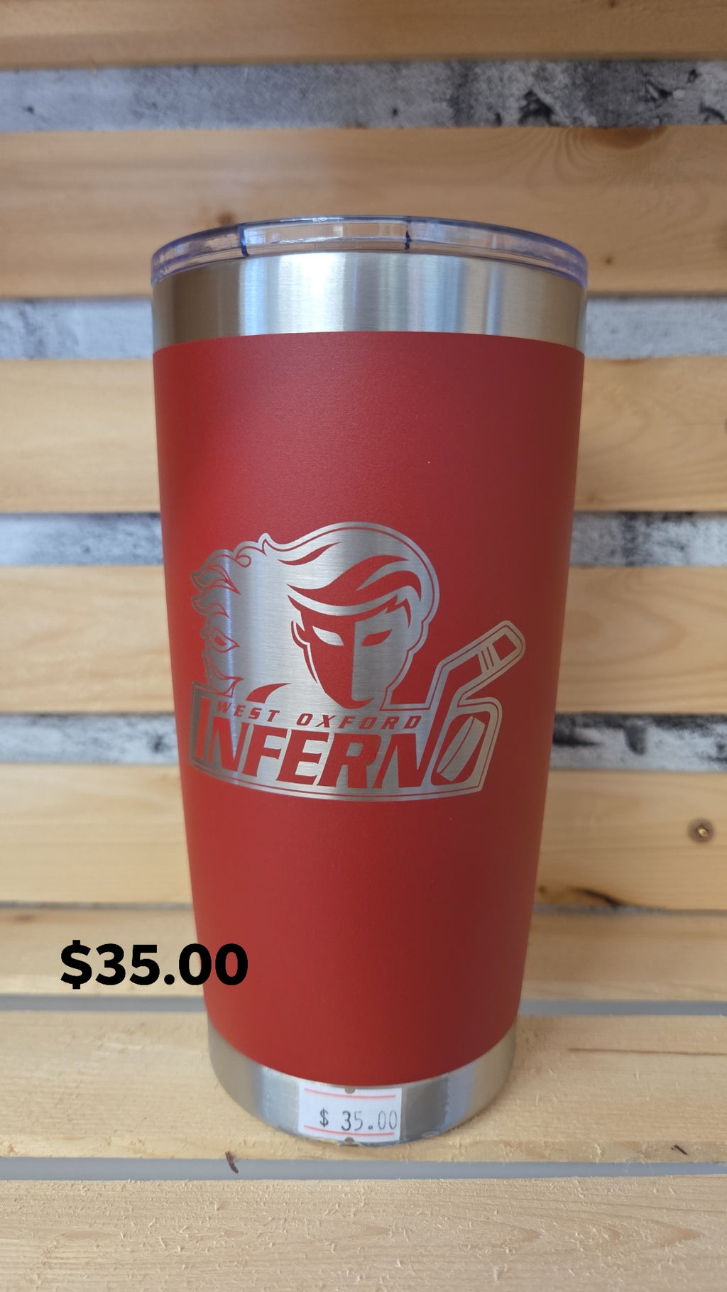 Family Company - West Oxford Inferno - Stainless Steel Cup - Red/White/Black