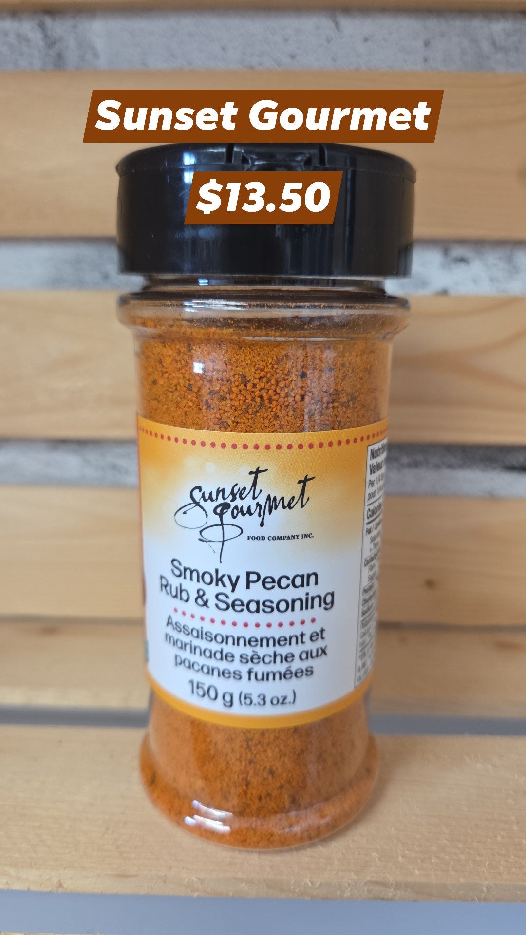 Sunset Gourmet - Smoky Pecan  Rub and Seasoning