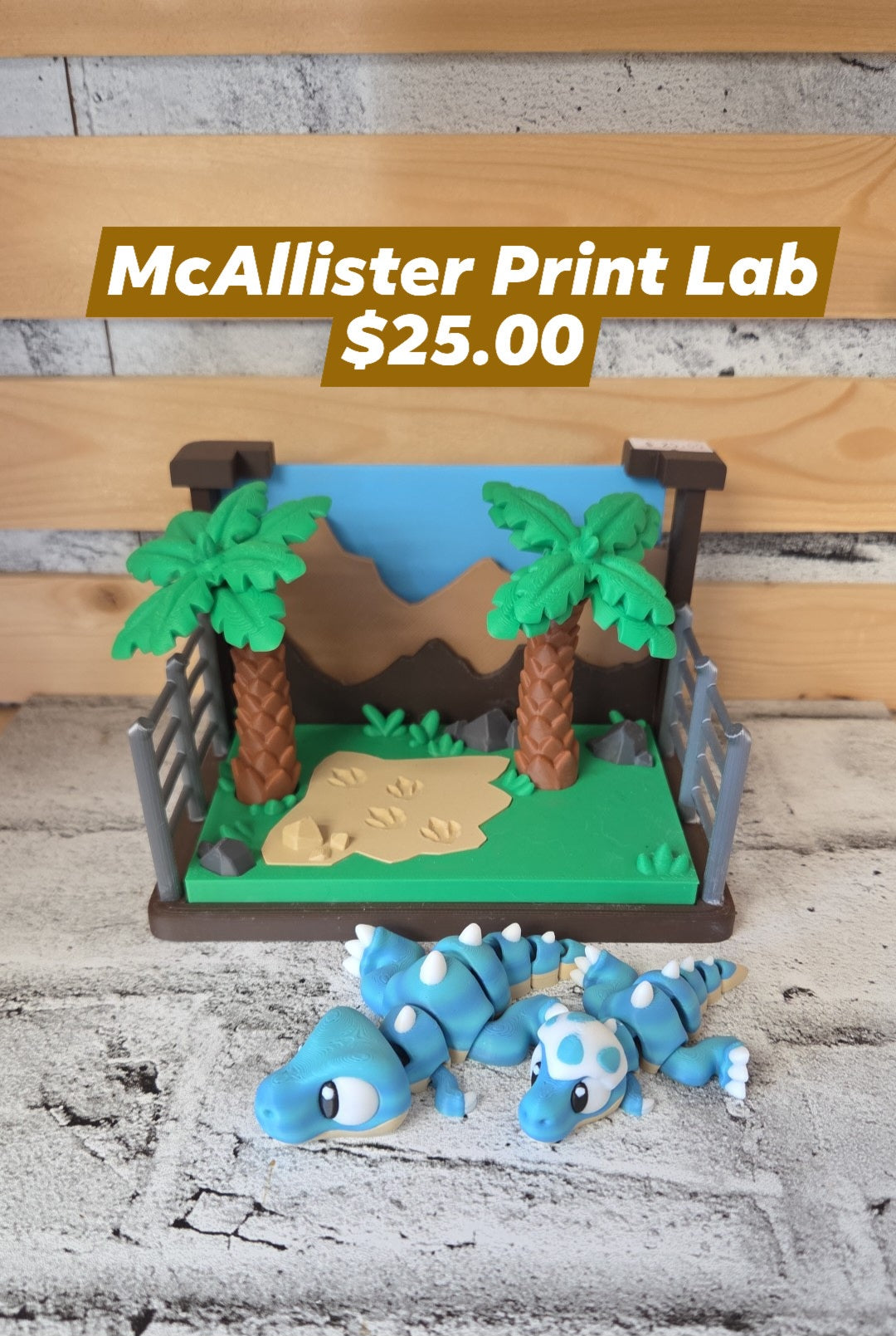 McAllister Print Lab - Dinos - Colour may vary