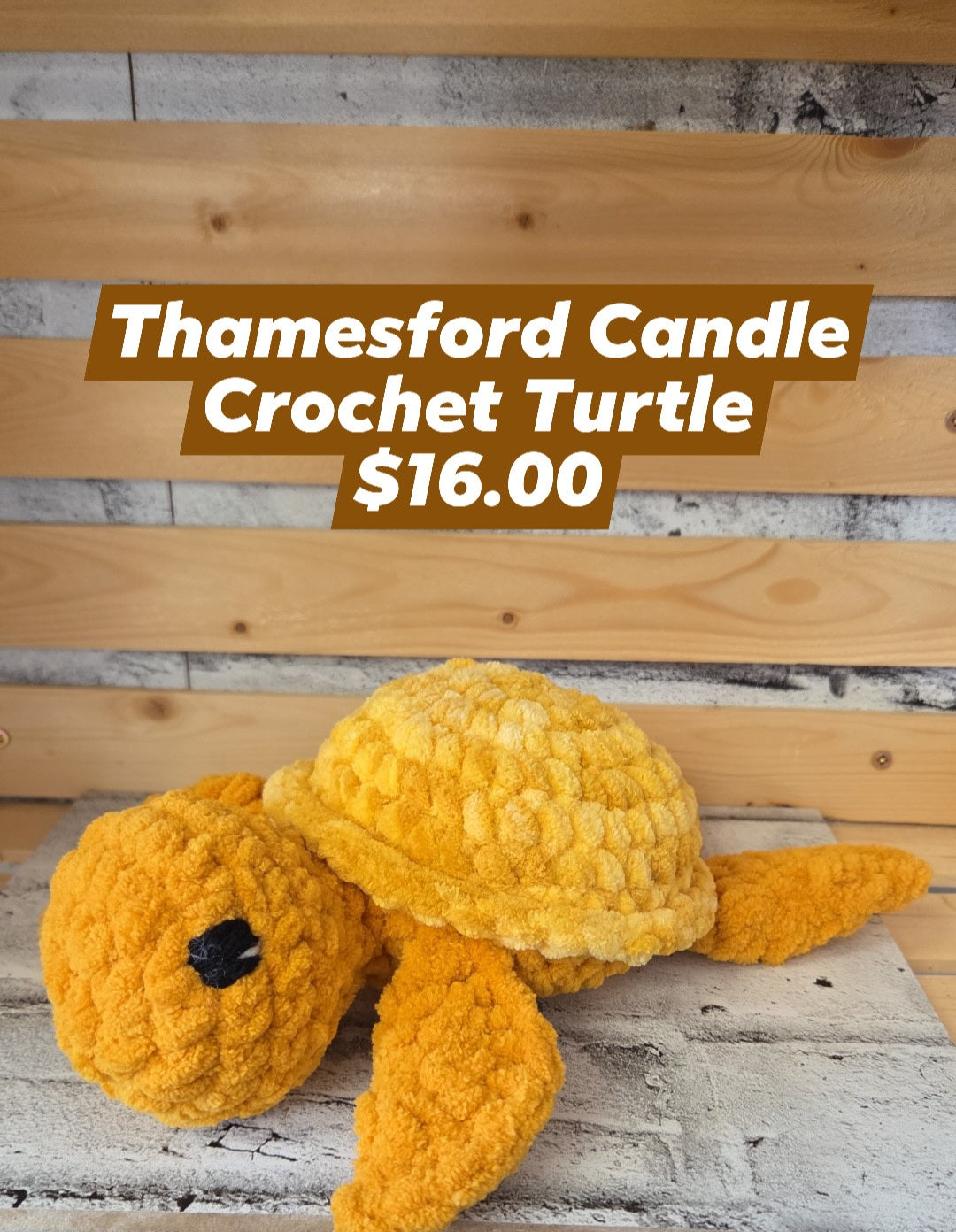 Thamesford Candle - Crochet Turtle