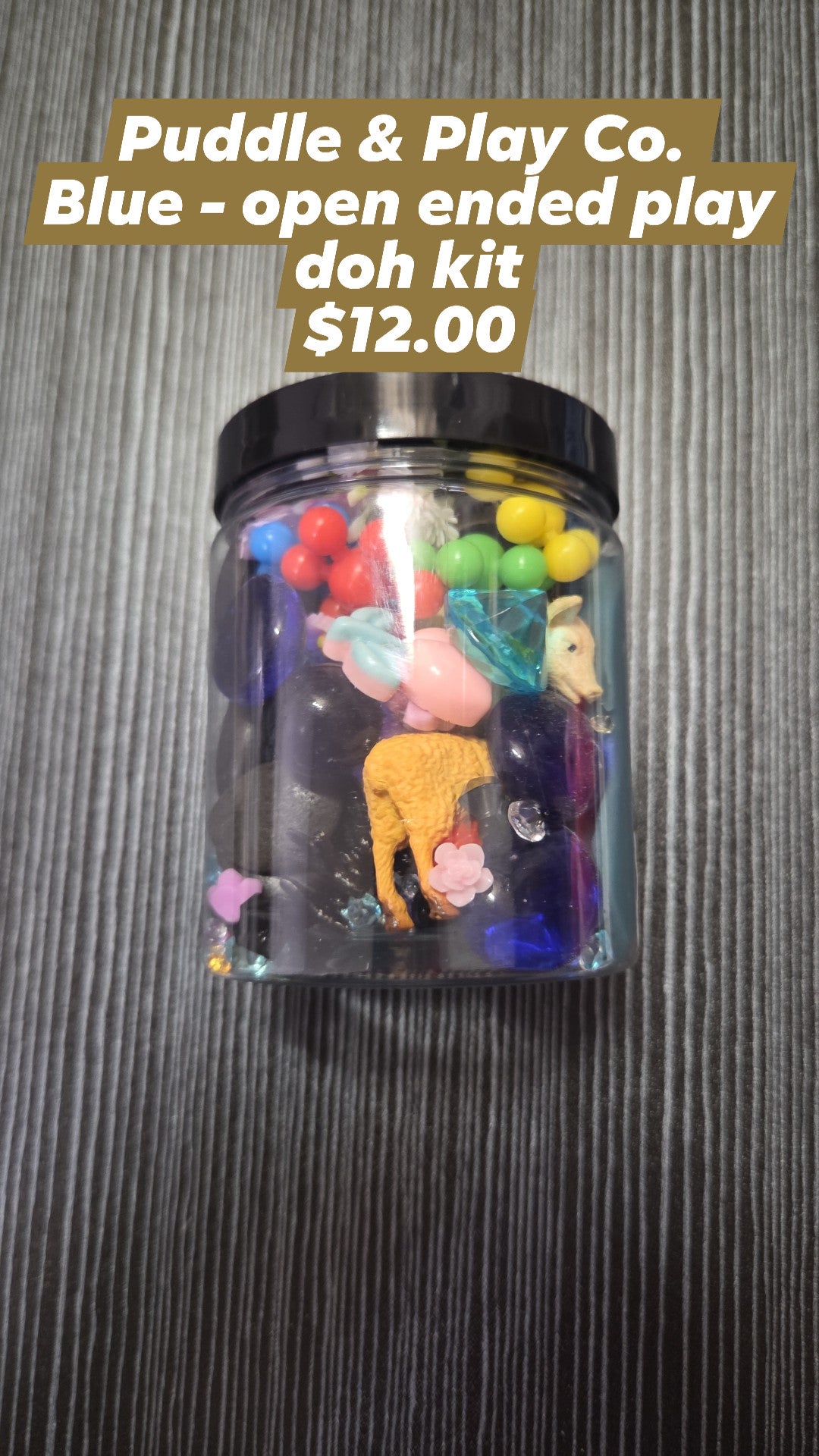 Puddle & Play Co. - Sensory Kit with Blue Doh
