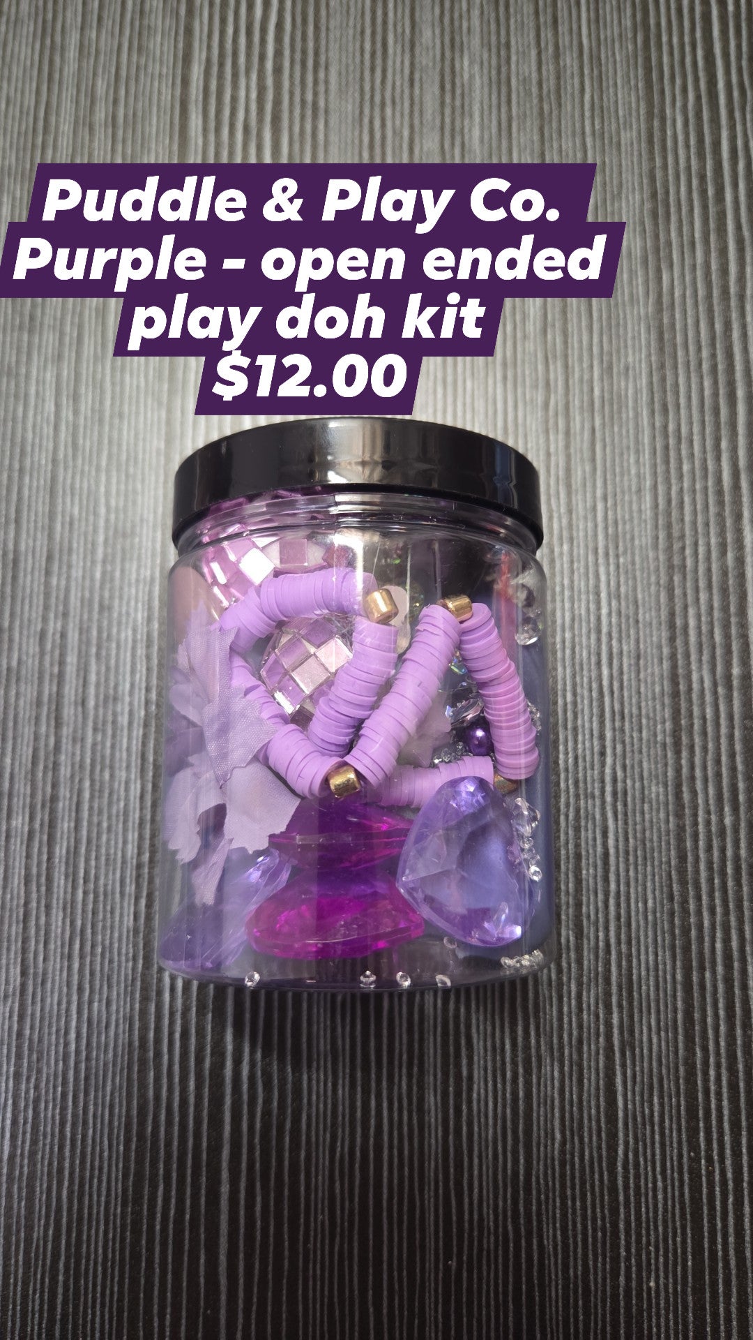 Puddle & Play Co. - Sensory Kit with Purple Doh