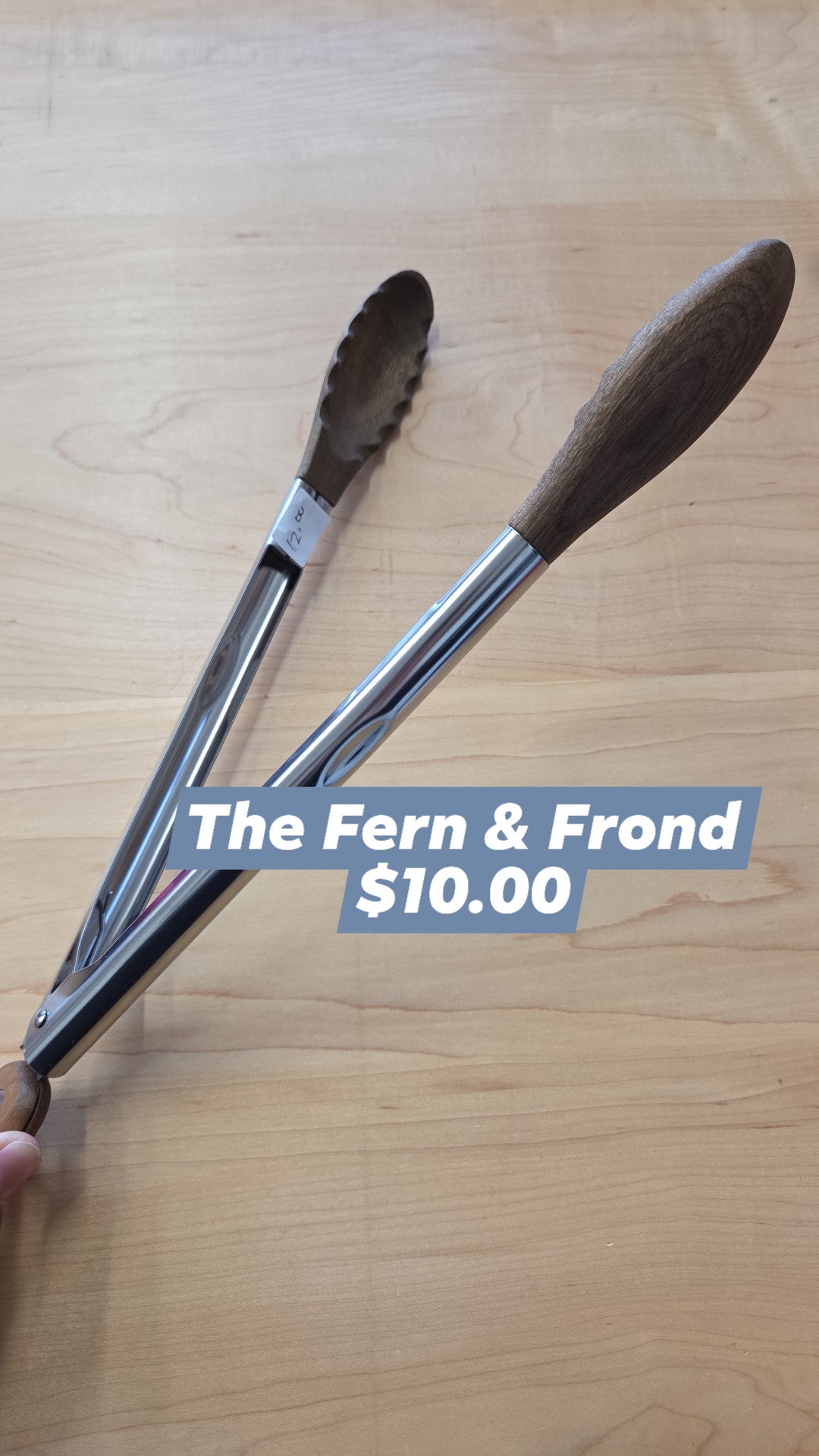 The Fern & Frond - Tongs - Wooden