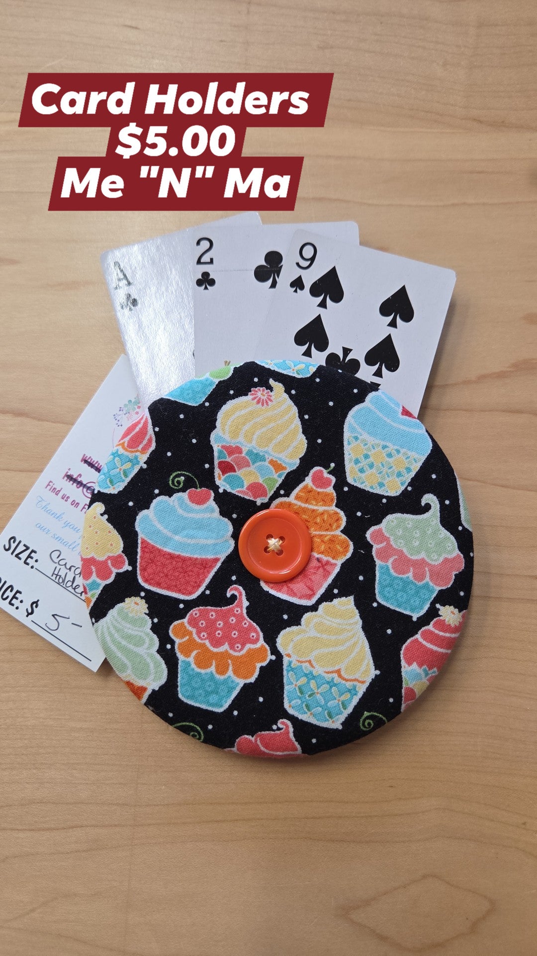 Me n Ma - Card Holder - Cupcakes