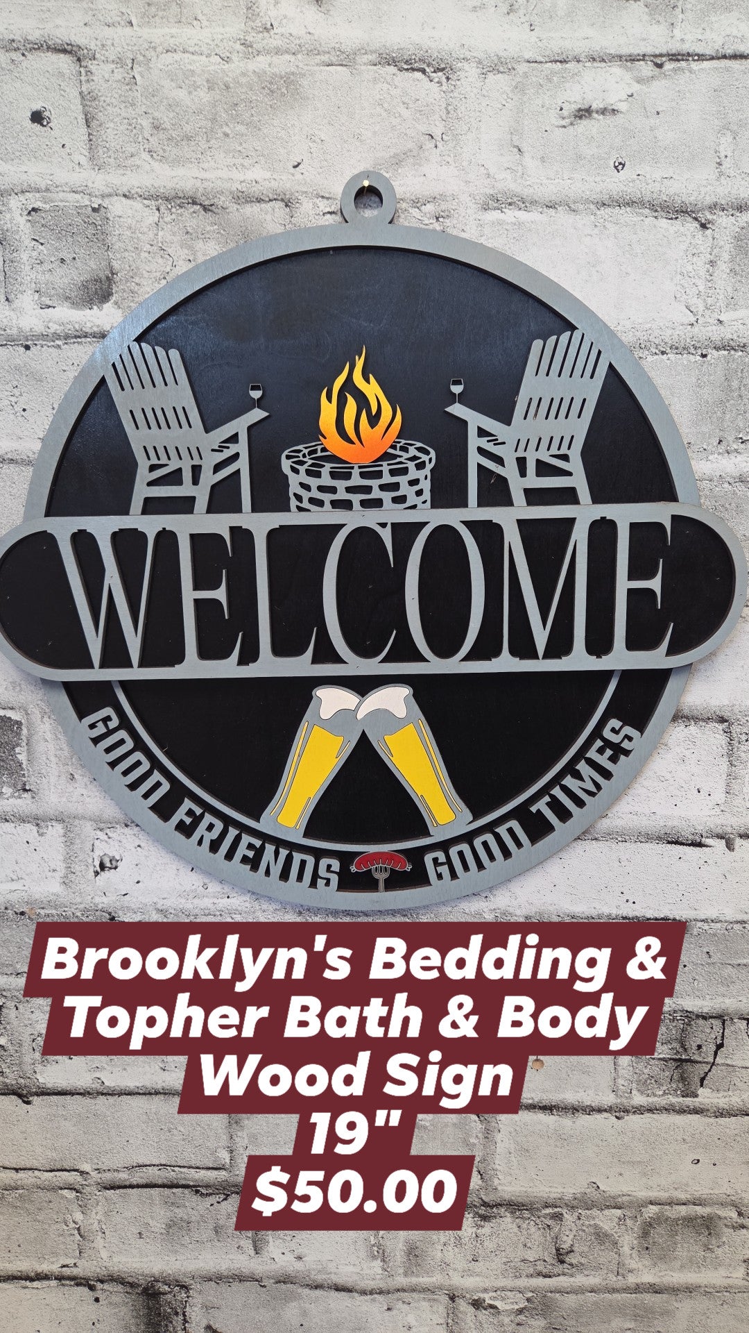 Brooklyn's Bedding - Welcome Sign