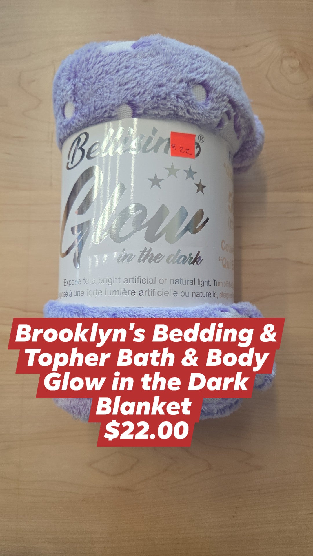Brooklyn's Bedding - Glow in the Dark Blanket