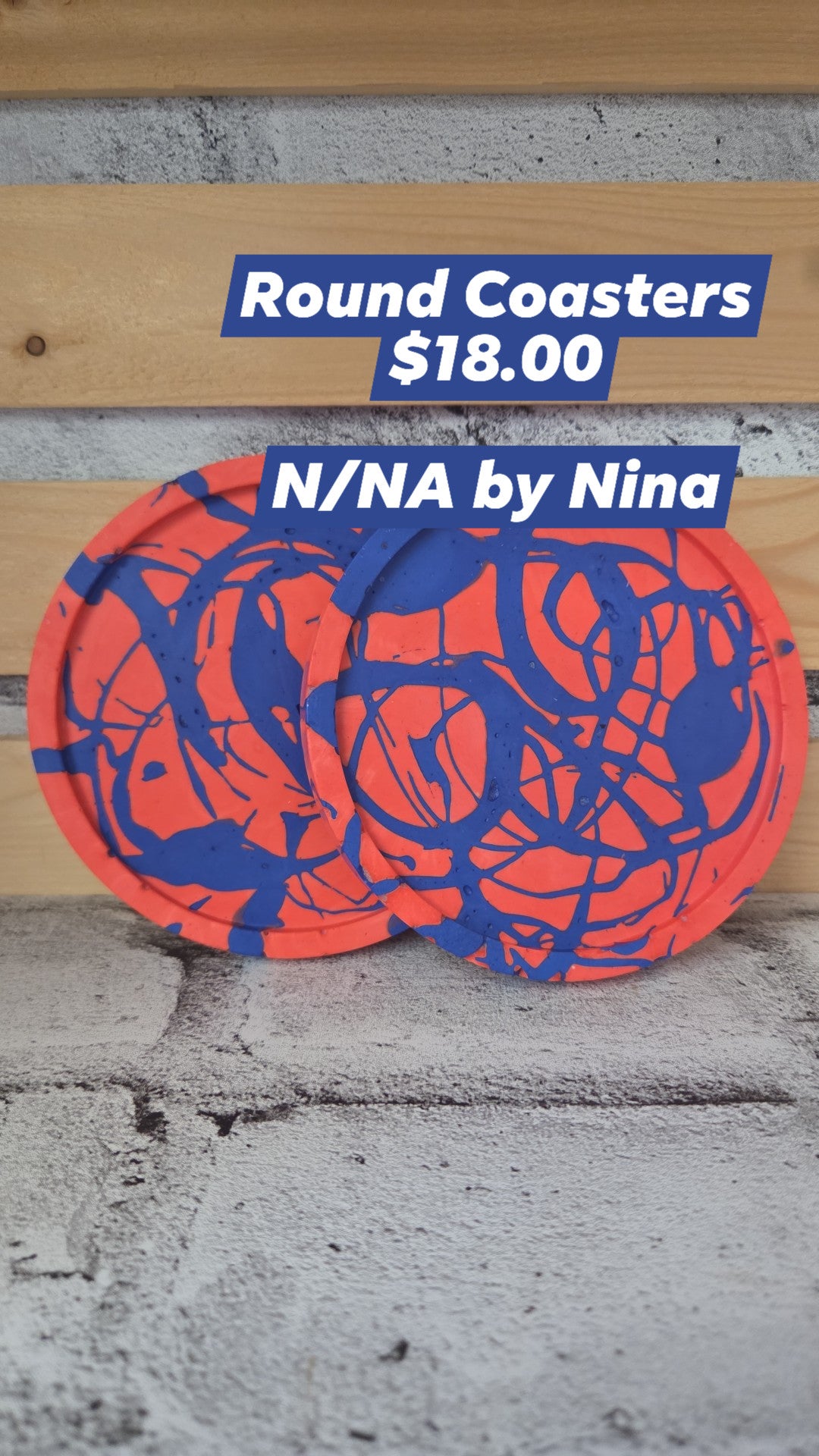 N/NA by Nina - Round Coasters - Pair