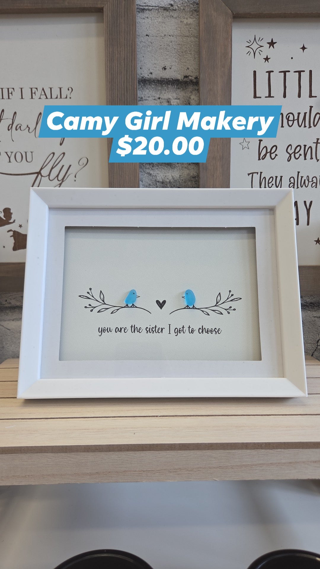 Camy Girl Makery - Sea Glass - You are my Sister