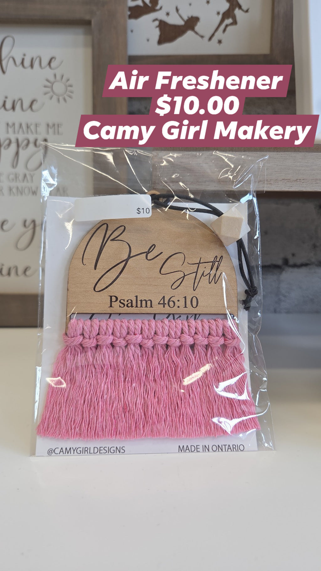 Camy Girl Makery - Car Charms Fresheners - Surprise Saying