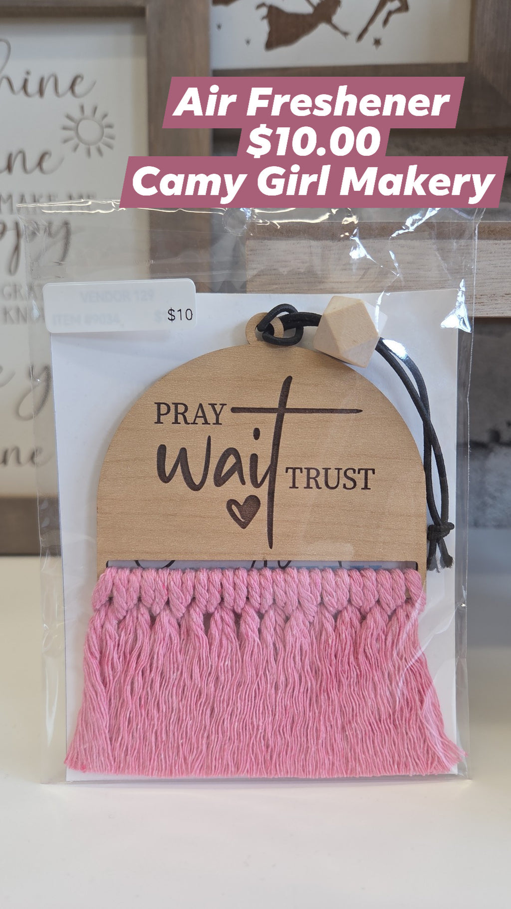 Camy Girl Makery - Car Charms Fresheners - Surprise Saying