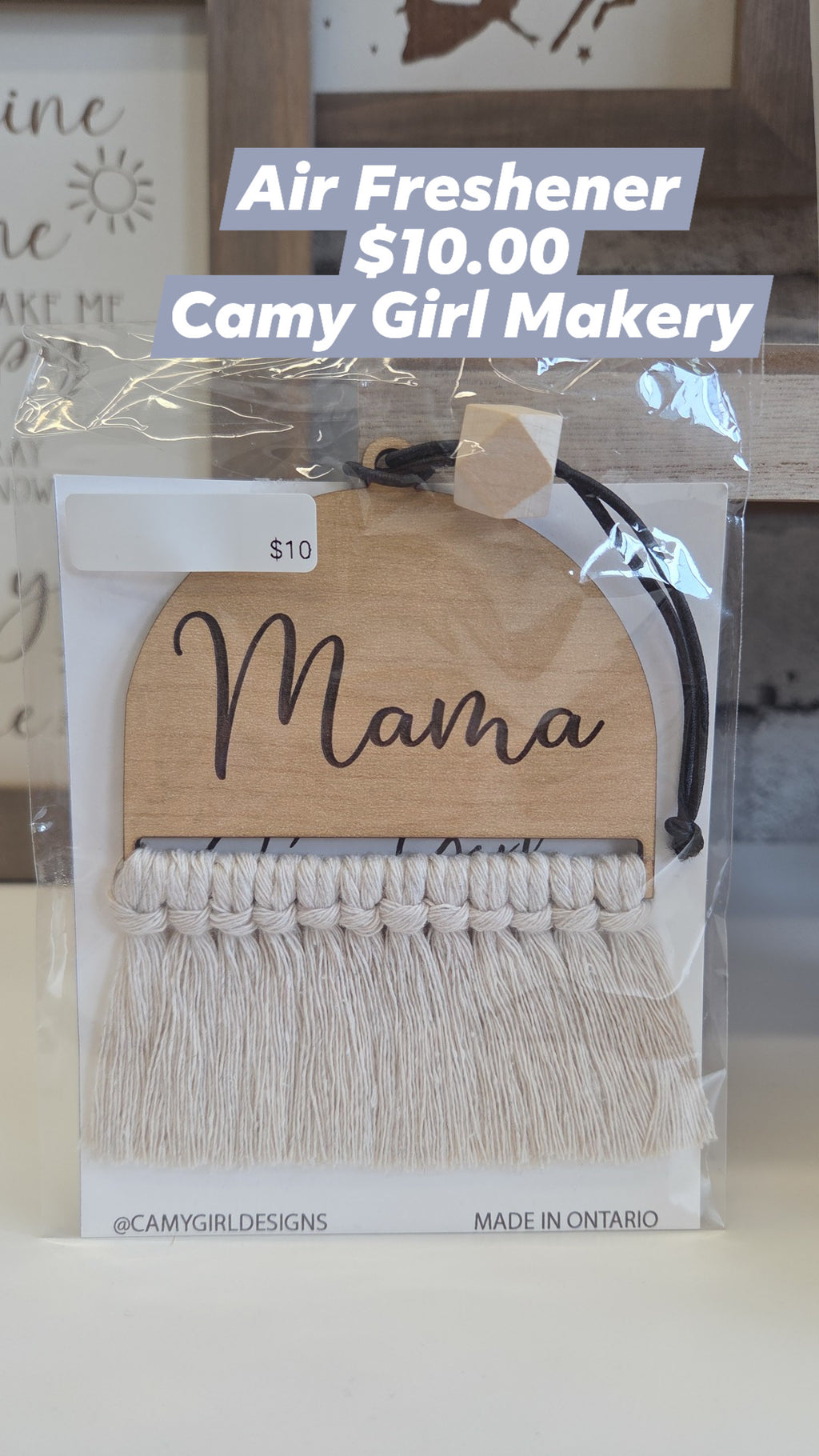Camy Girl Makery - Car Charms Fresheners - Surprise Saying