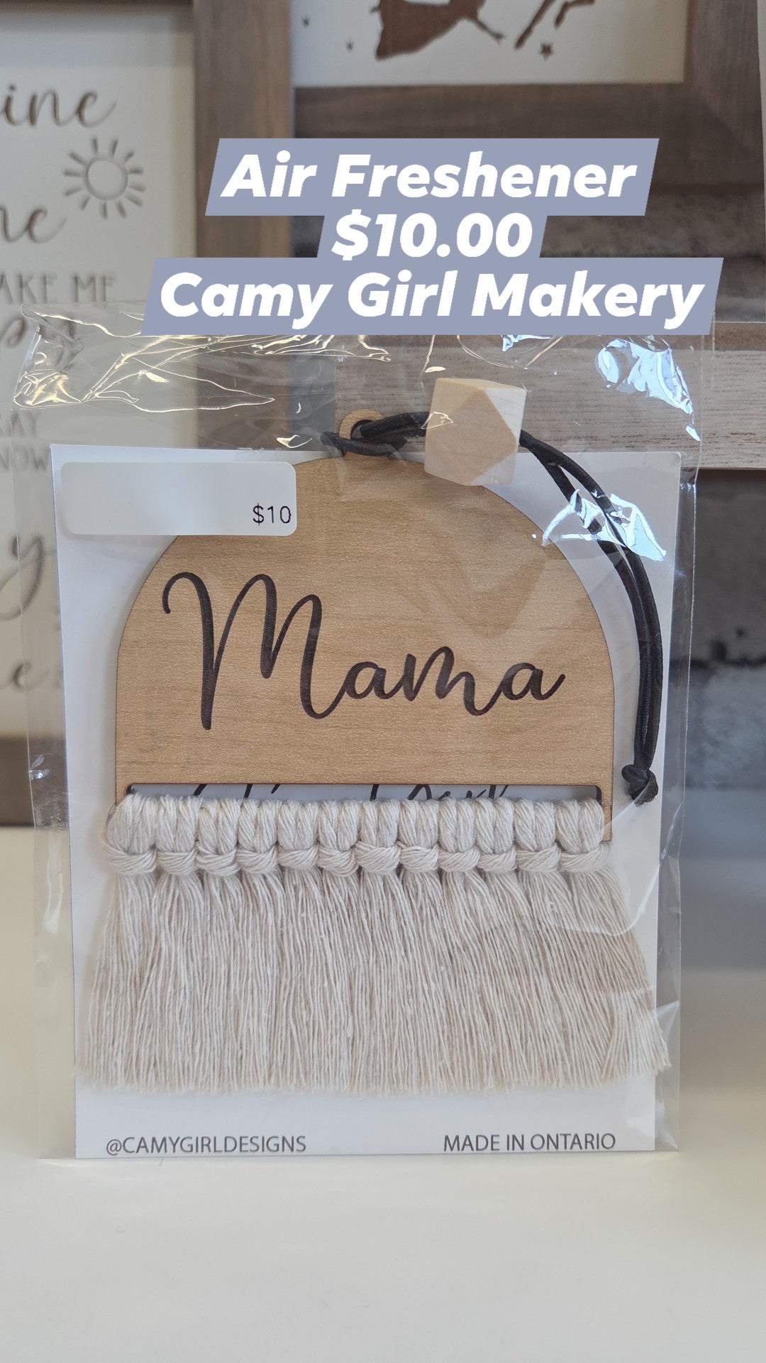 Camy Girl Makery - Car Charms Fresheners - Surprise Saying