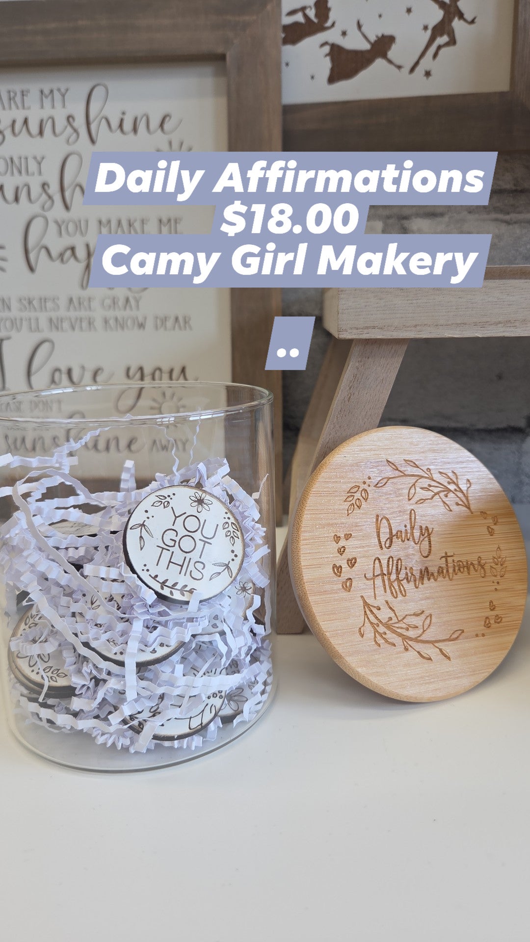 Camy Girl Makery - Daily Affirmations Jar