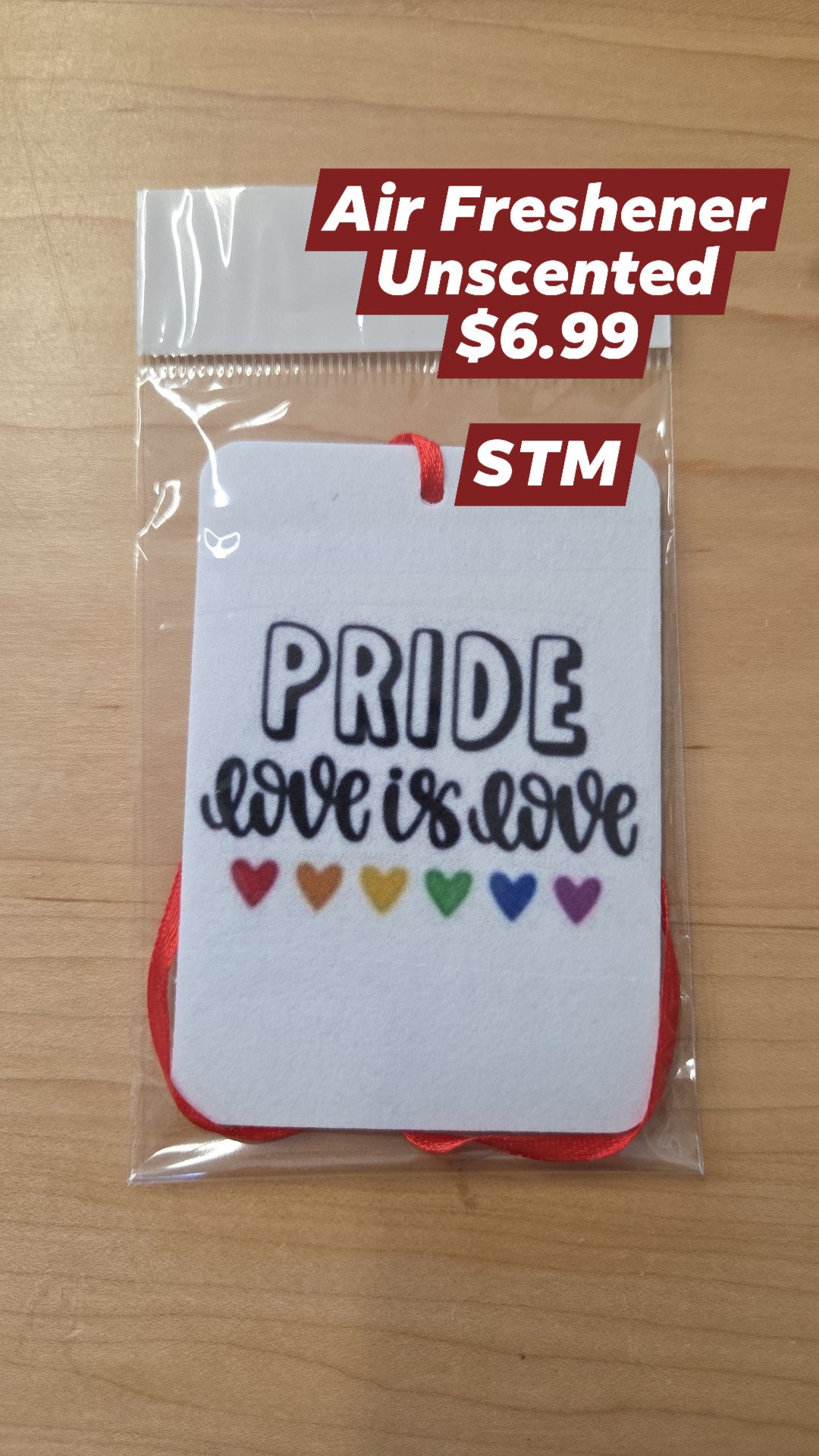 STM - Air Freshener - Non-Scented - Pride Love is Love