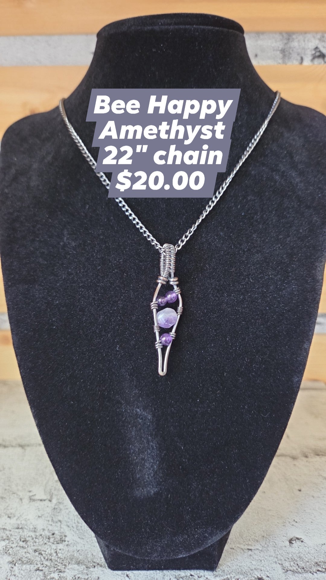 Bee Happy - Amethyst Chain