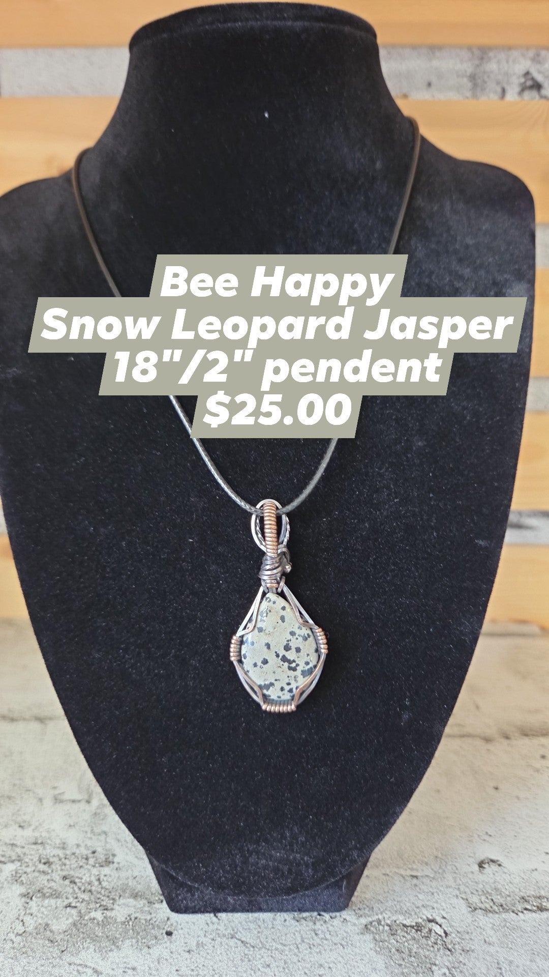 Bee Happy - Snow Leopard Jasper