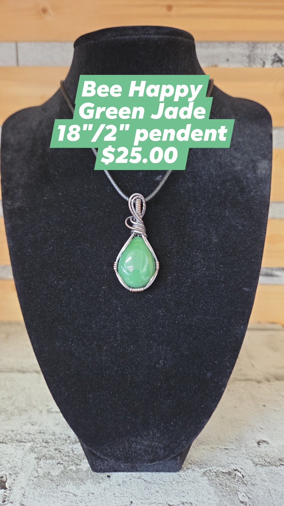 Bee Happy - Green Jade
