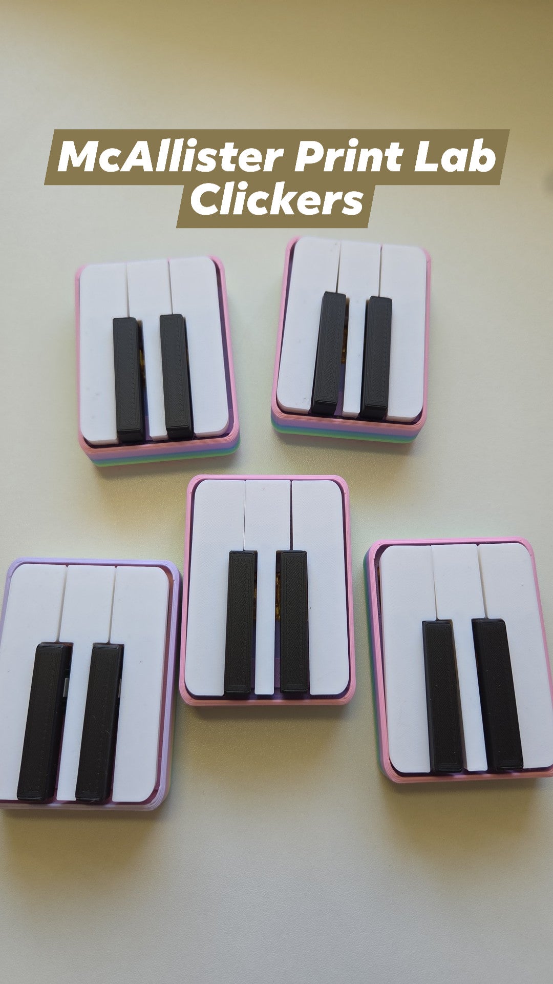 McAllister Print Lab - Piano Key Clickers